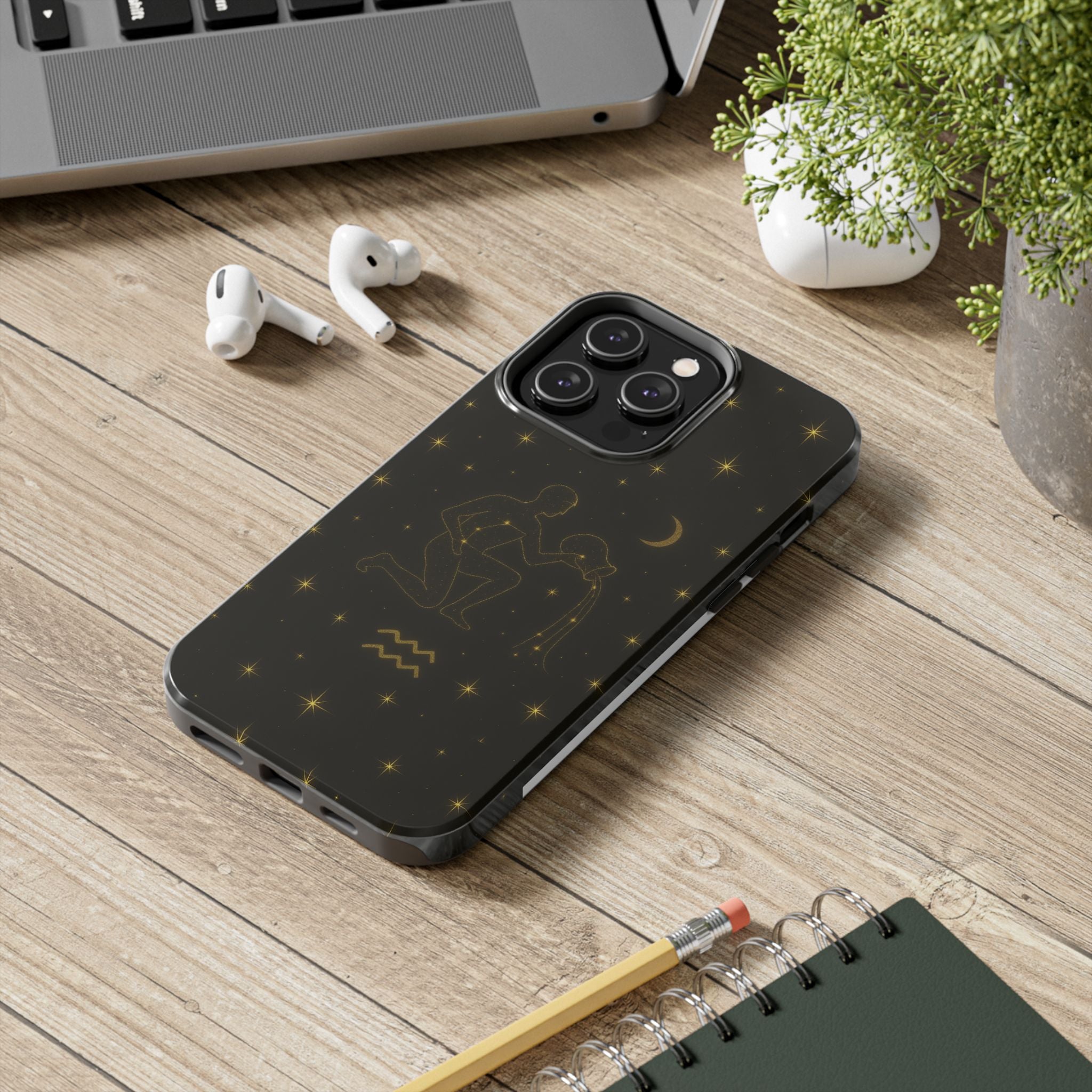 Aquarius Constellation Tough Phone Case — Zodiac Water-Bearer Astrology Design