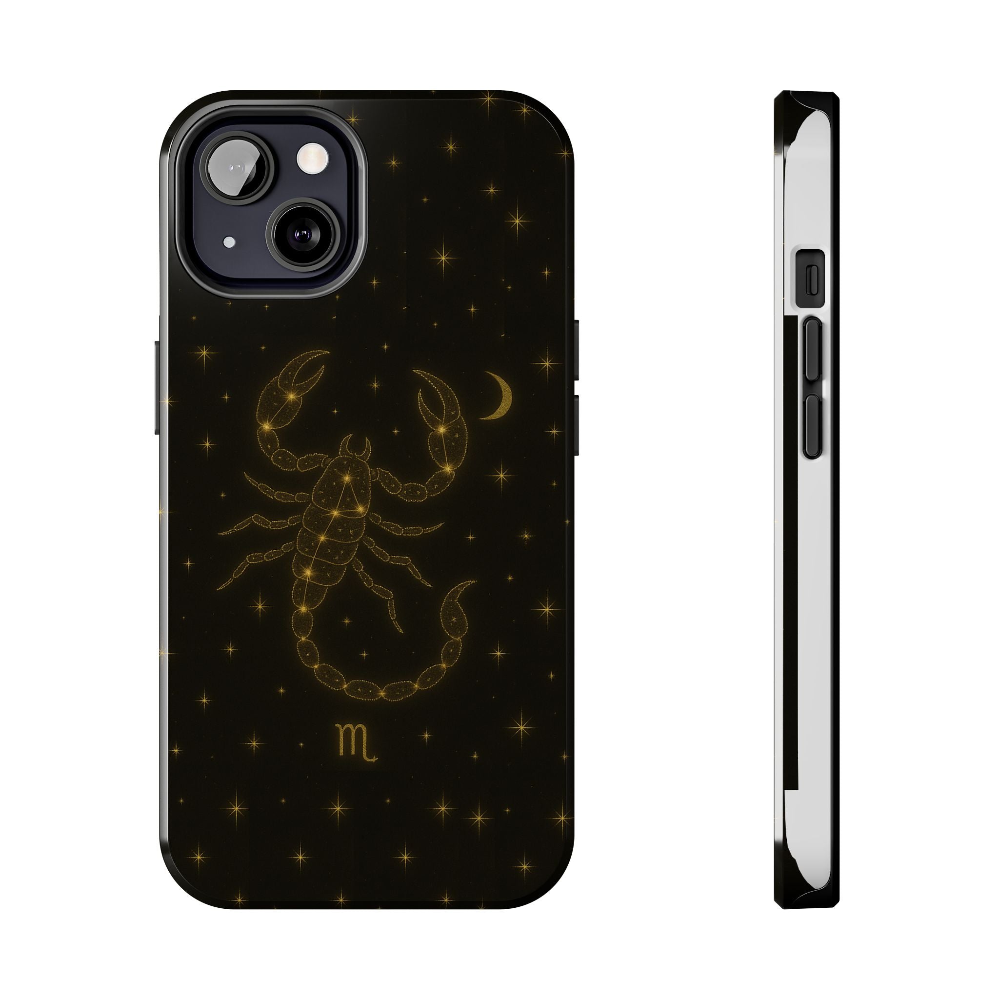 Scorpio Constellation Tough Phone Case — Black & Gold Zodiac Protection