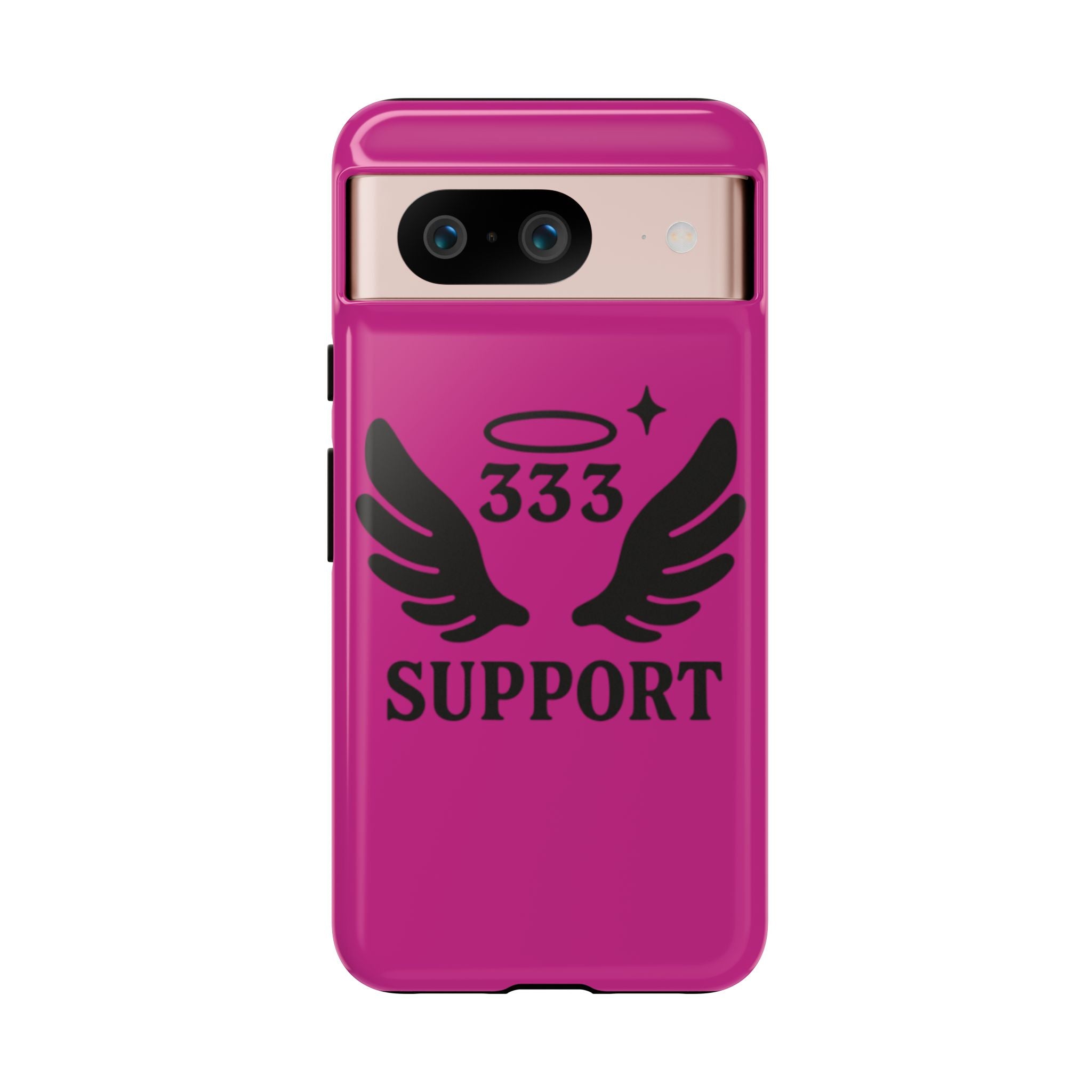 Black & Pink 333 Support Phone Case
