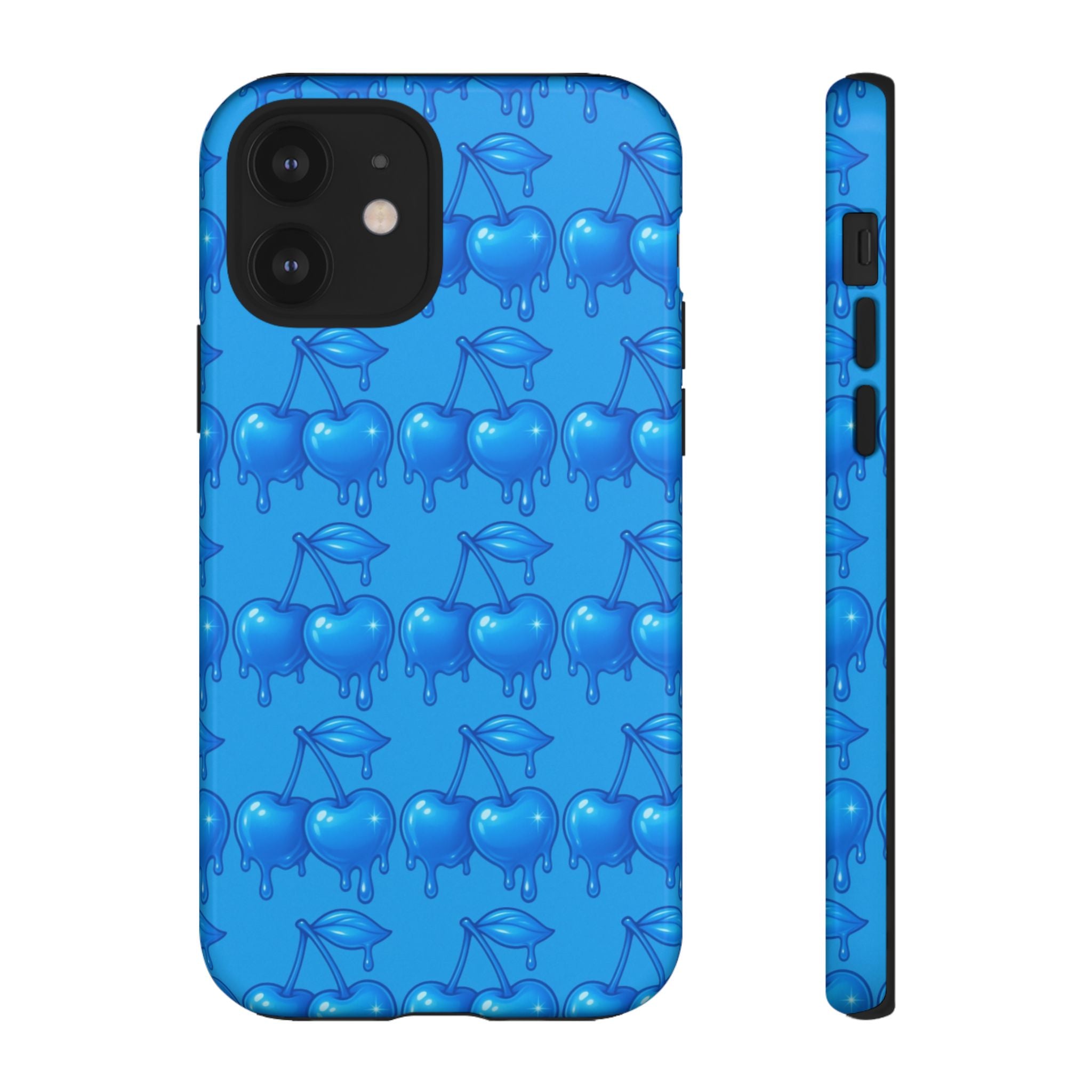 Blue Dripping Cherry Tough Phone Case