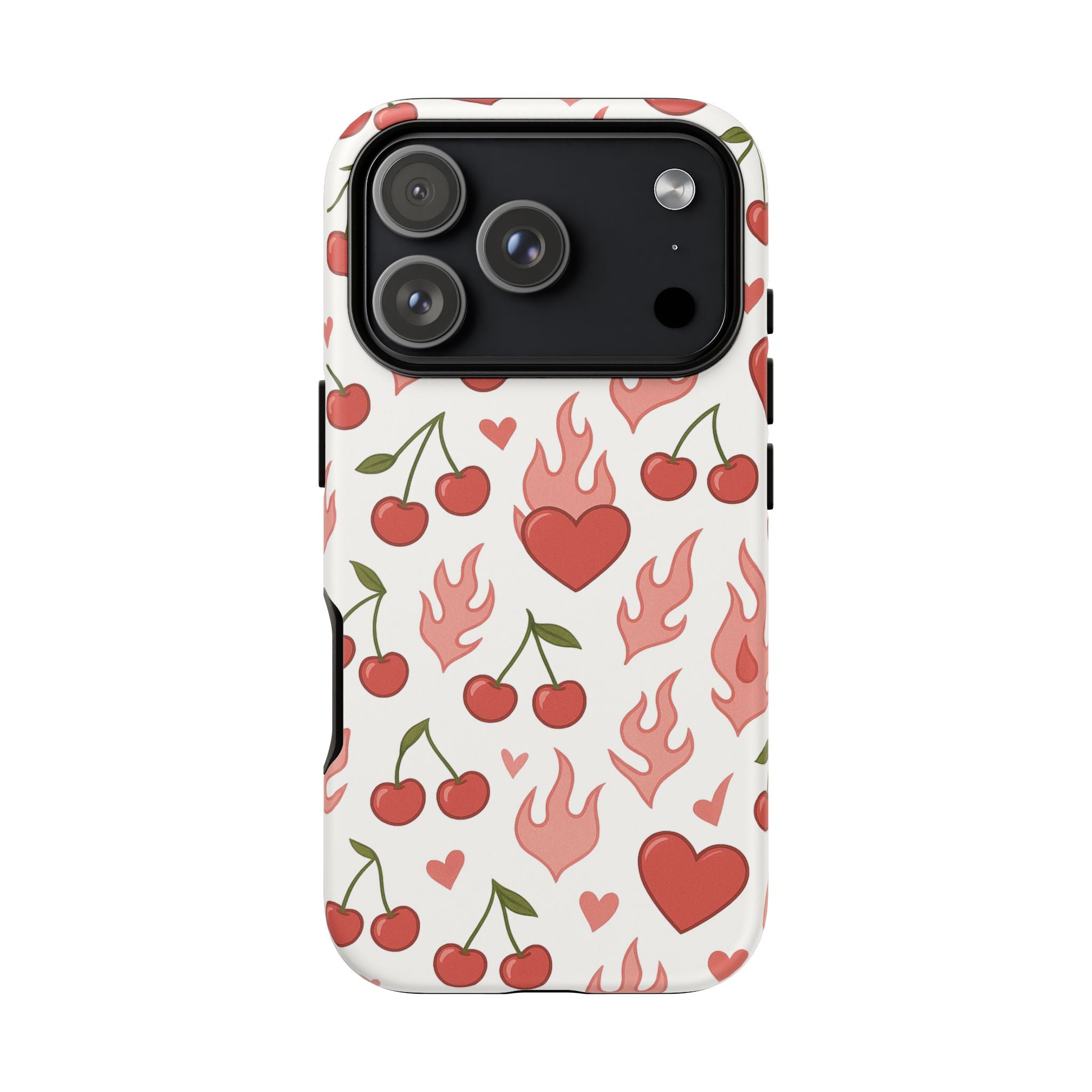 Pink Flaming Heart Phone Case