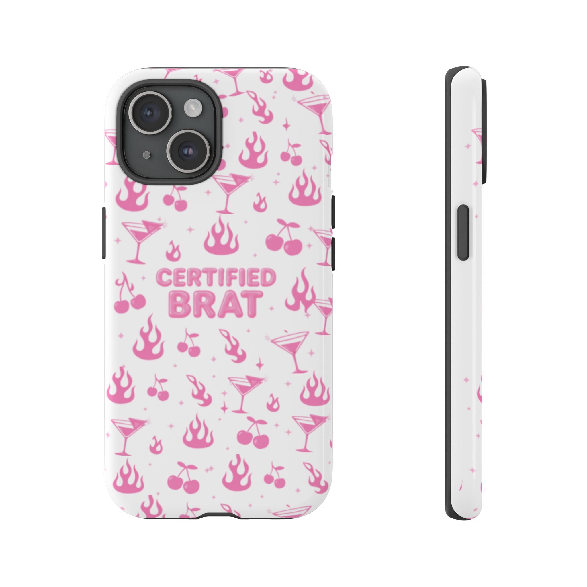 Certified Brat Pink Pattern Phone Case