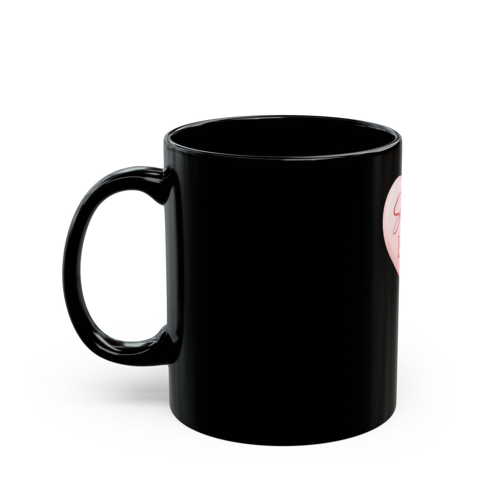 "Sucker for Love" Black Mug — Heart Lollipop