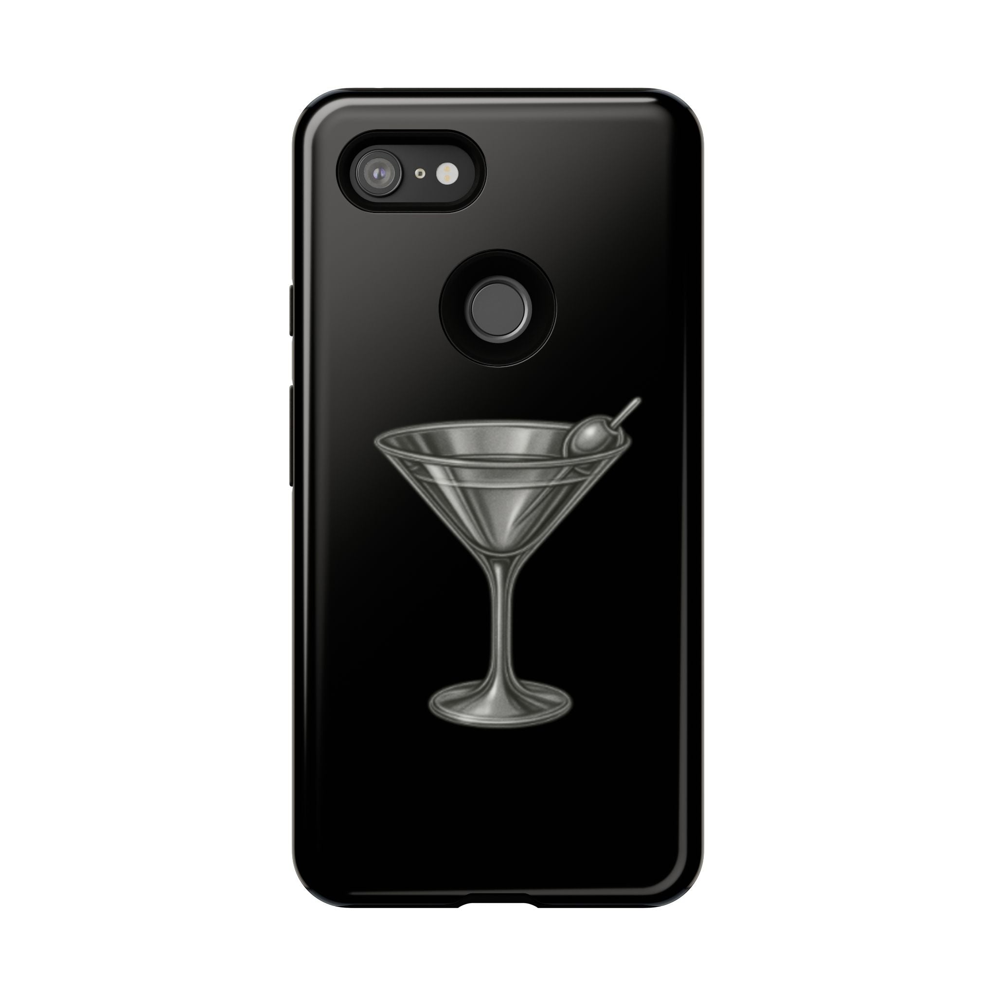 Silver Martini Tough Case Black