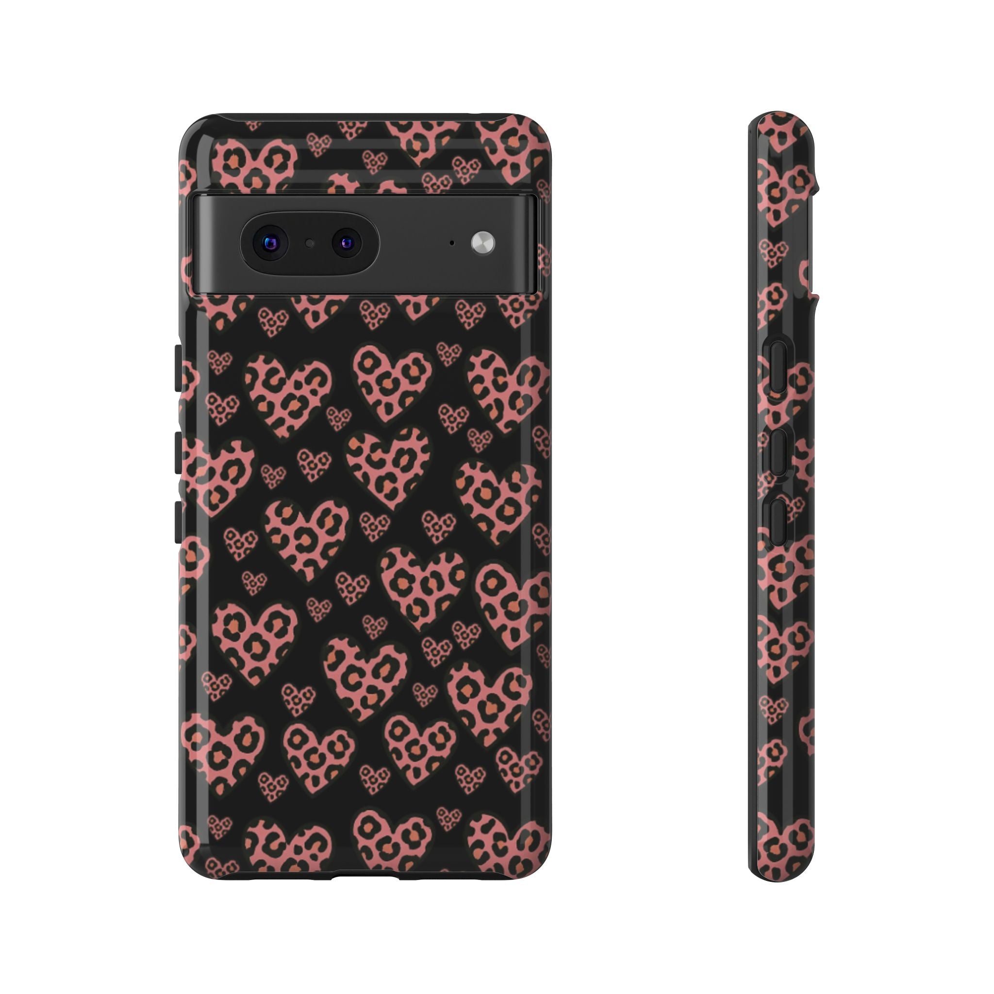 Leopard Heart Phone Case
