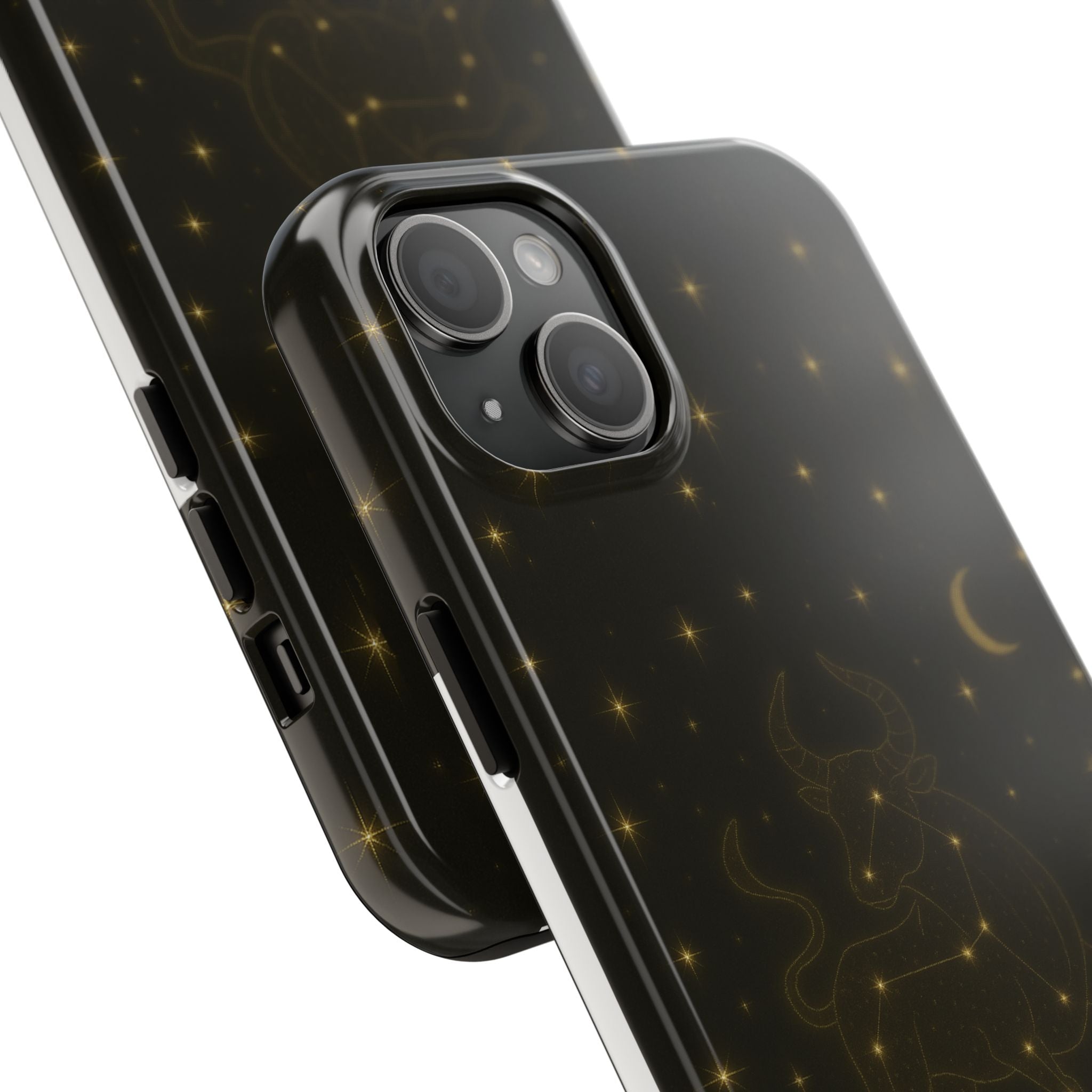 Taurus Constellation Tough Phone Case — Gold Zodiac Bull Phone Case