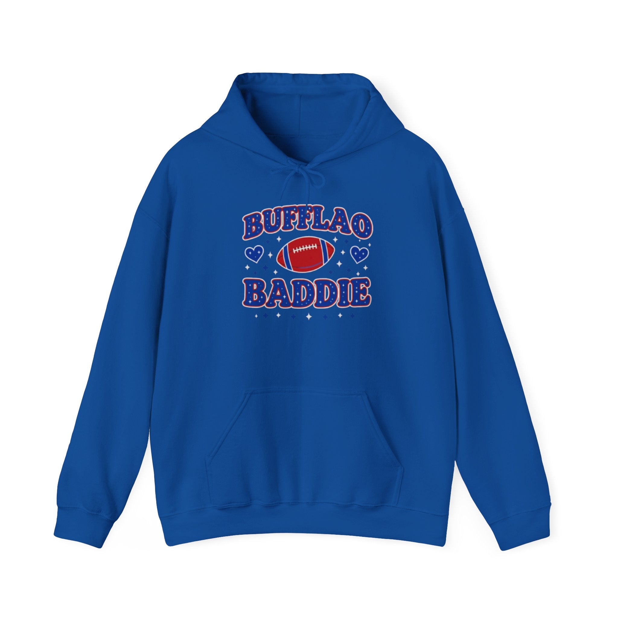 Bufflao Baddie Football Hoodie — Funny Buffalo Football Fan Pullover