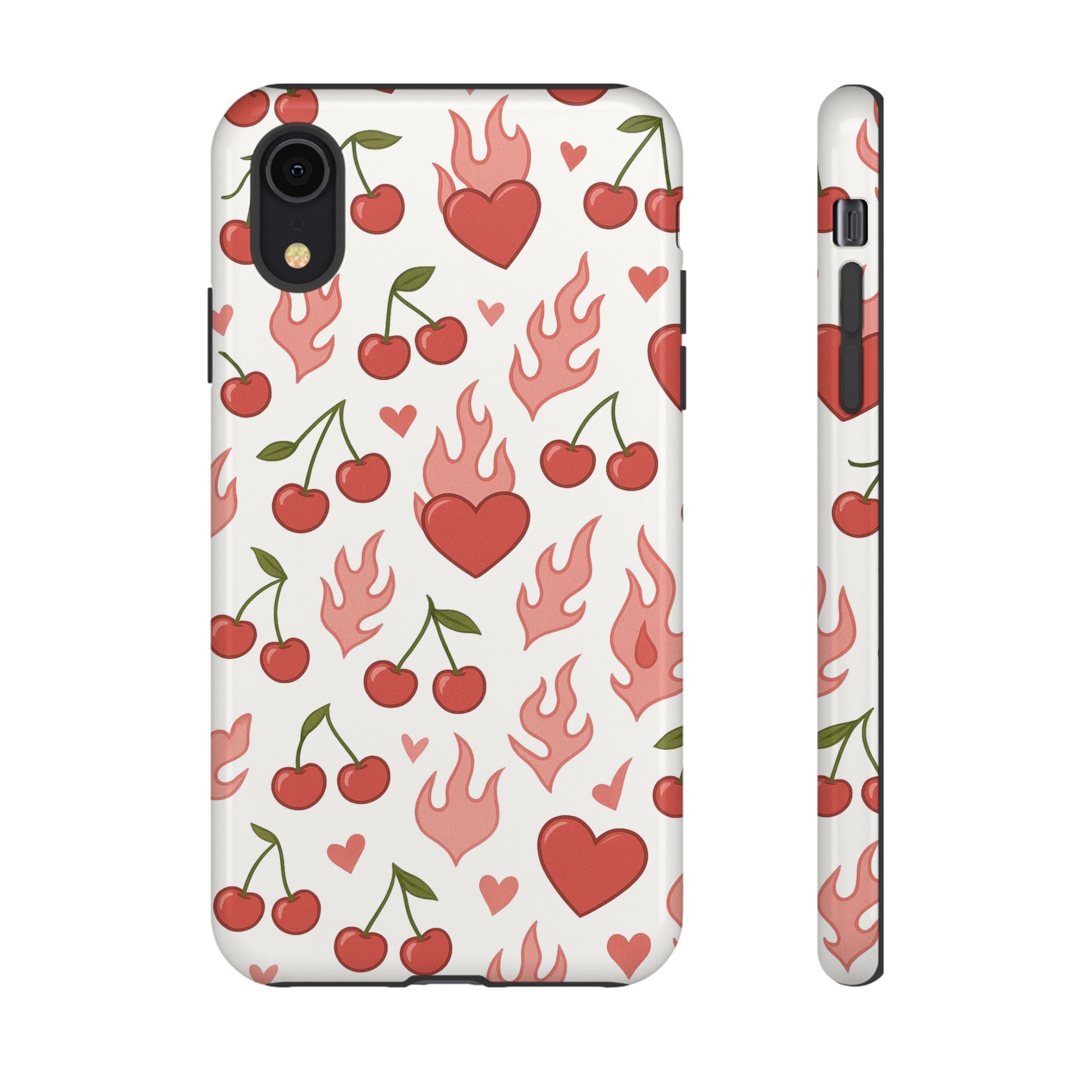 Pink Flaming Heart Phone Case