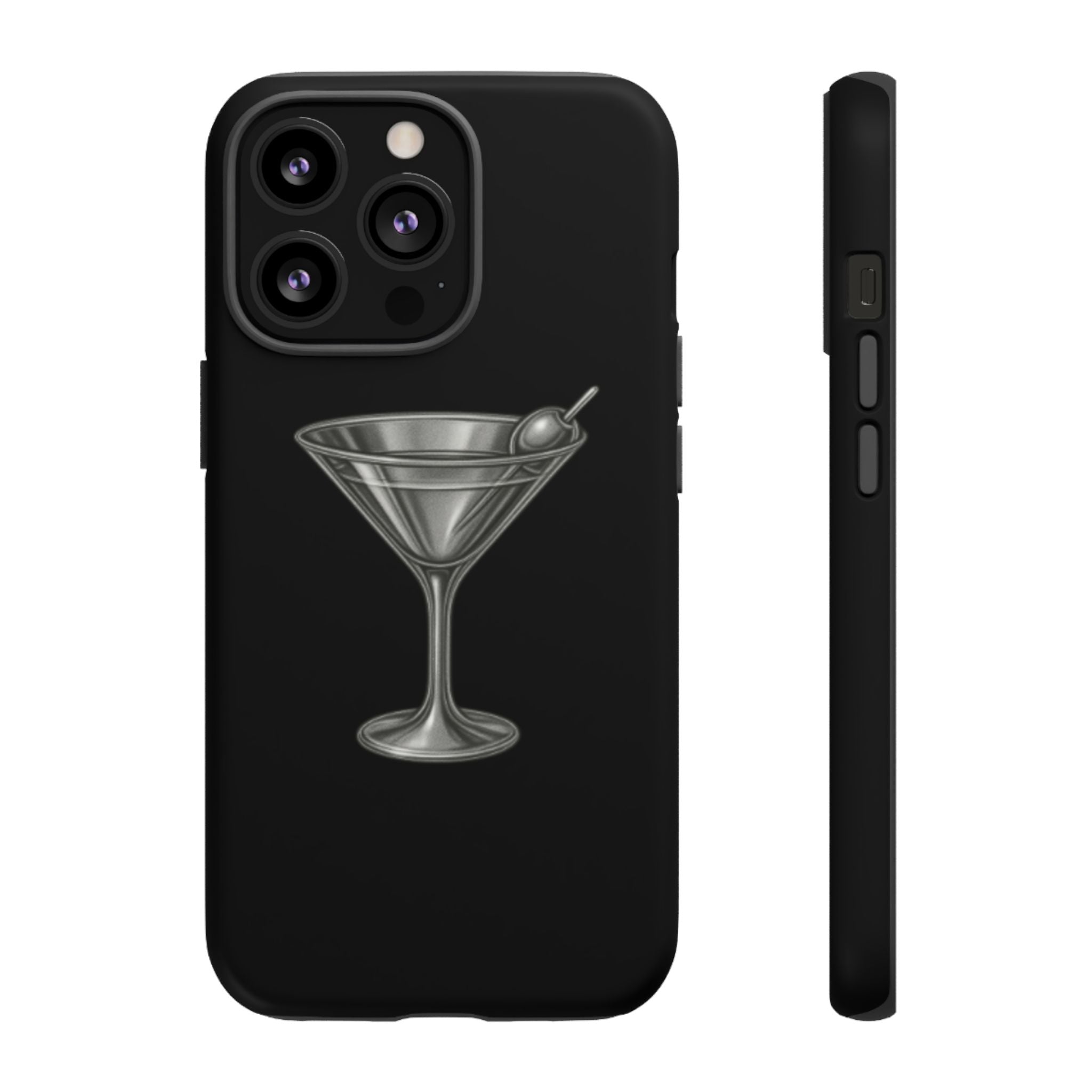 Silver Martini Tough Case Black