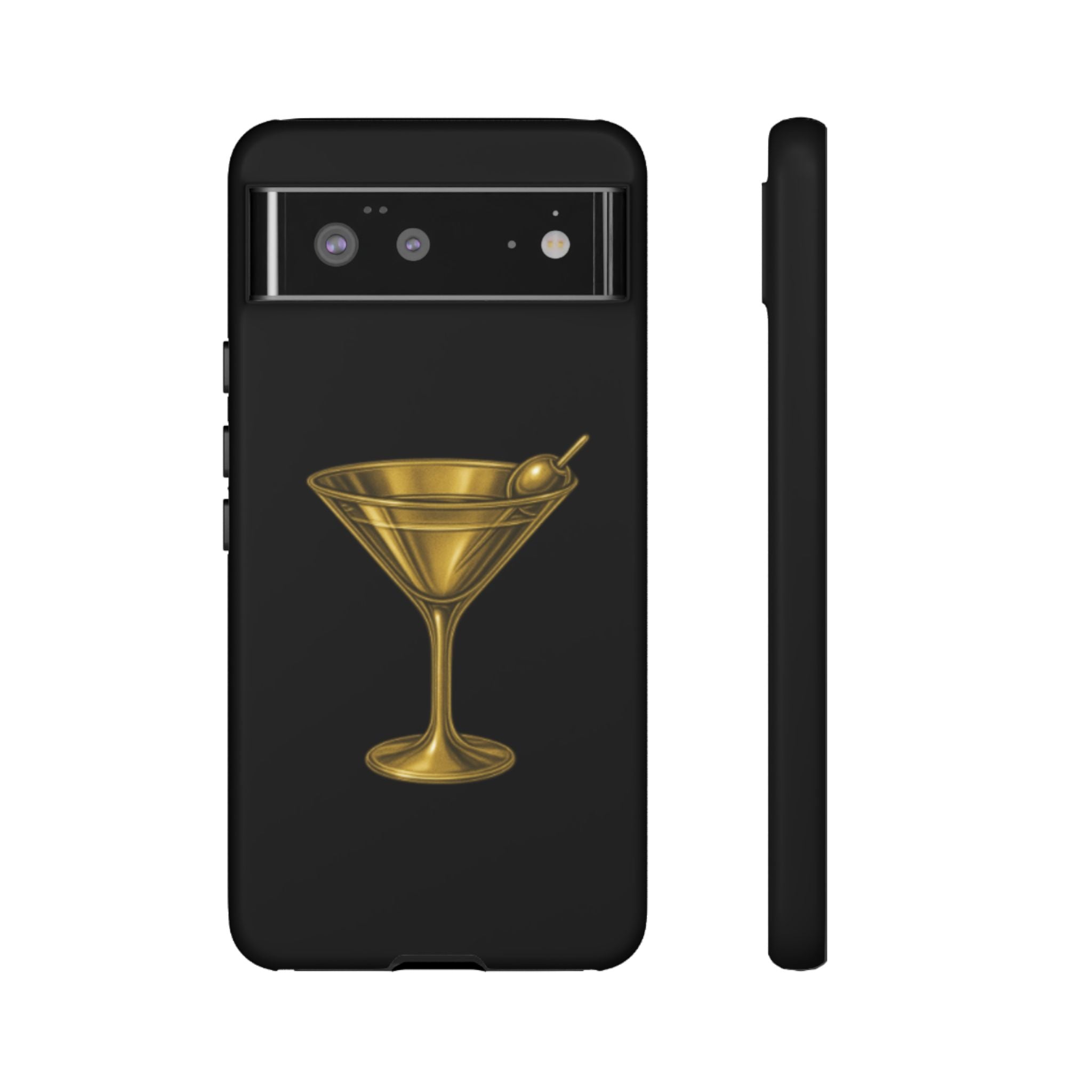 Gold Martini Tough Case Black