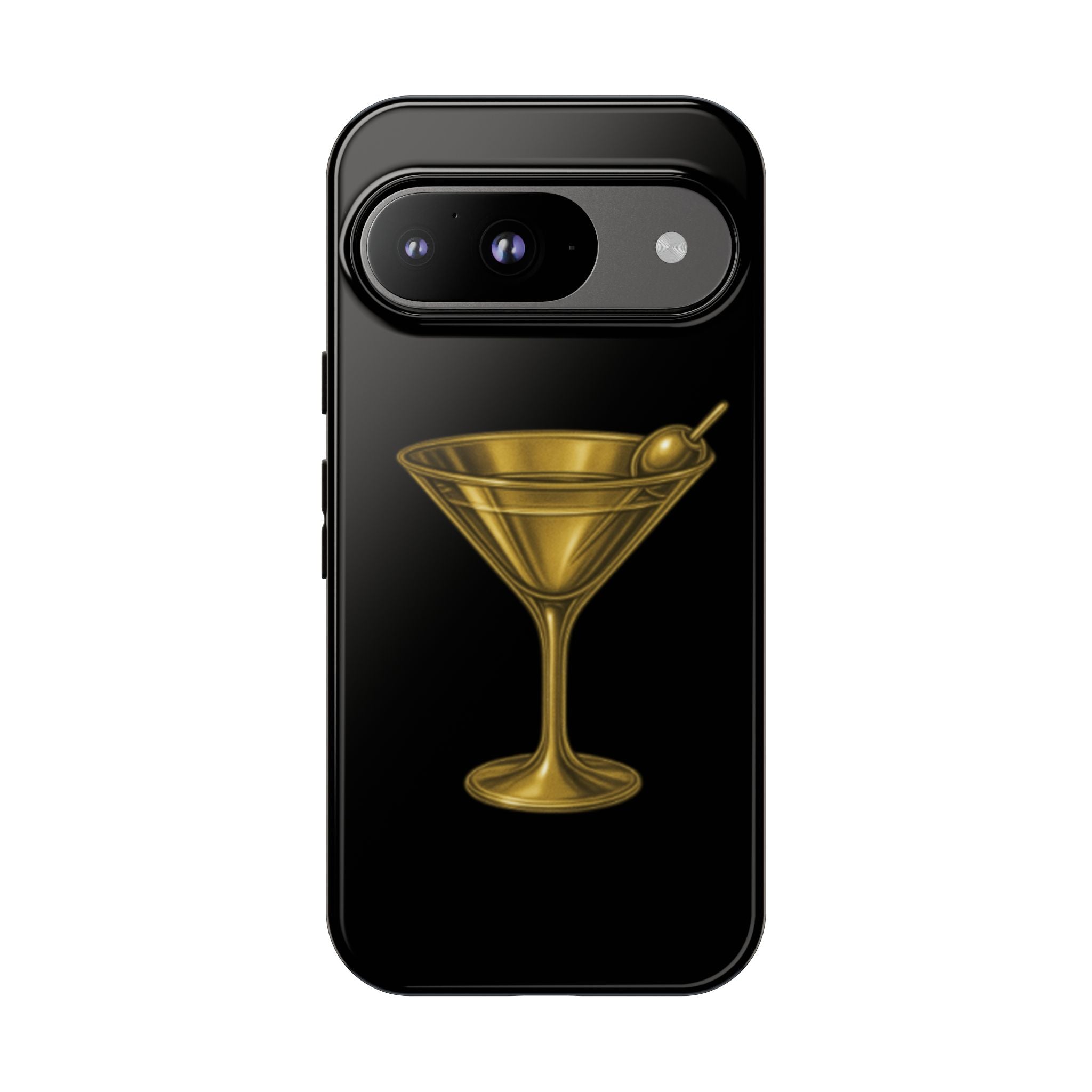 Gold Martini Tough Case Black