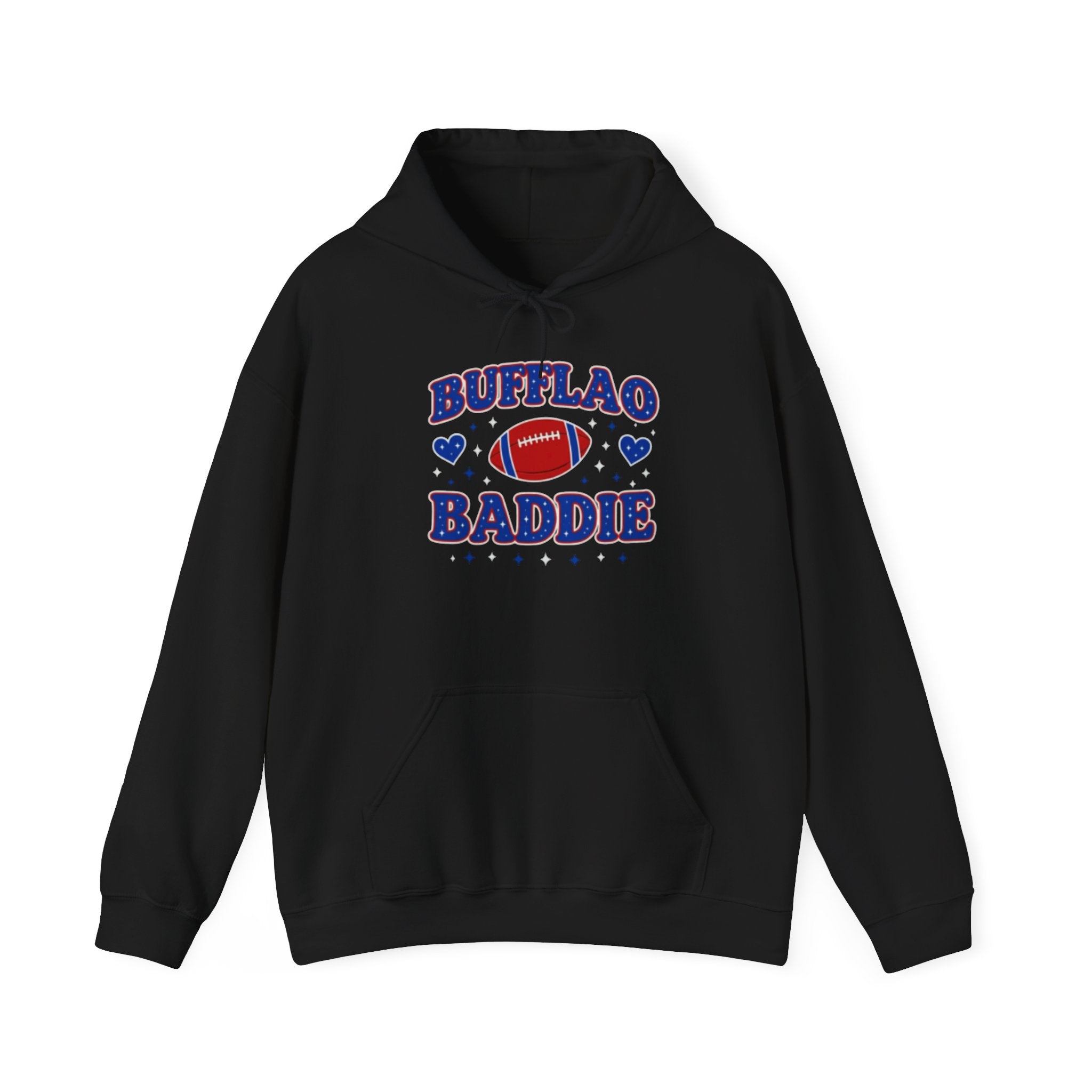 Bufflao Baddie Football Hoodie — Funny Buffalo Football Fan Pullover