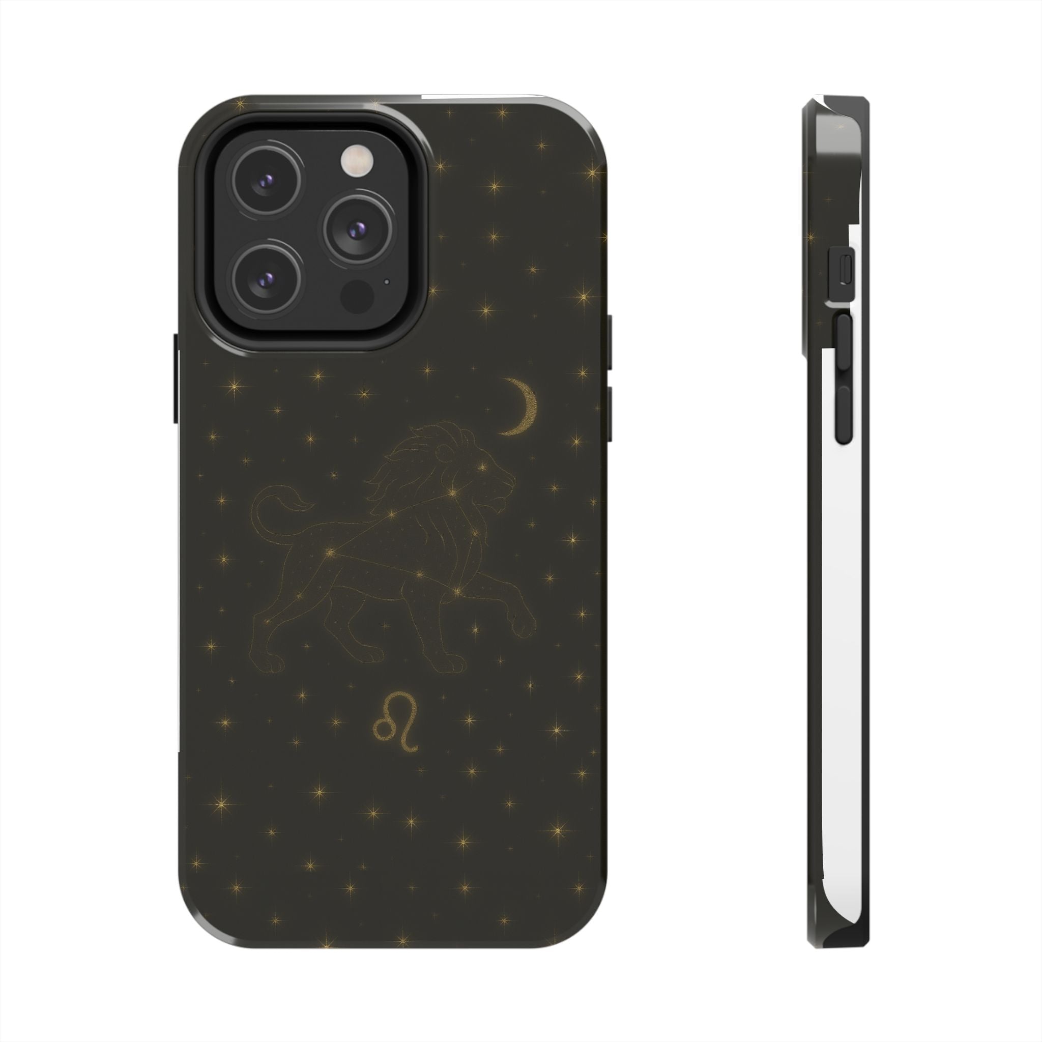 Leo Constellation Tough Phone Case — Zodiac Lion Design with Moon & Stars