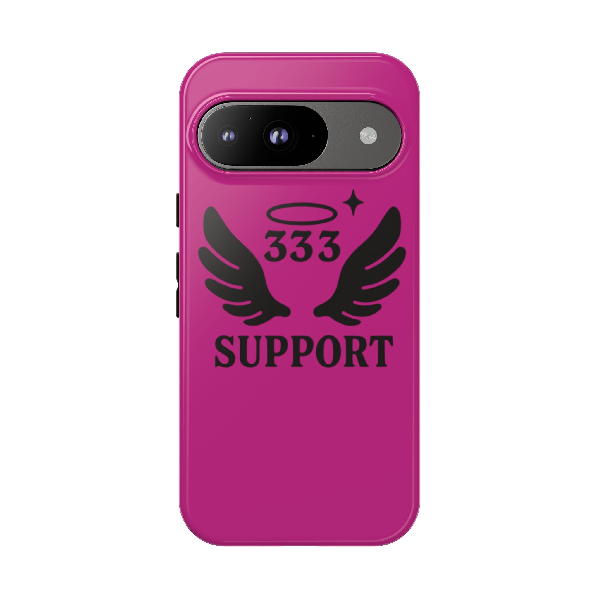 Black & Pink 333 Support Phone Case