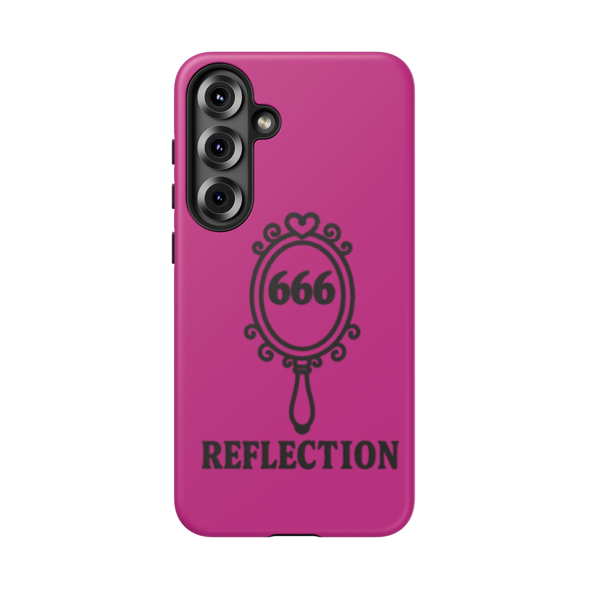 Black & Pink 666 Reflection Phone Case