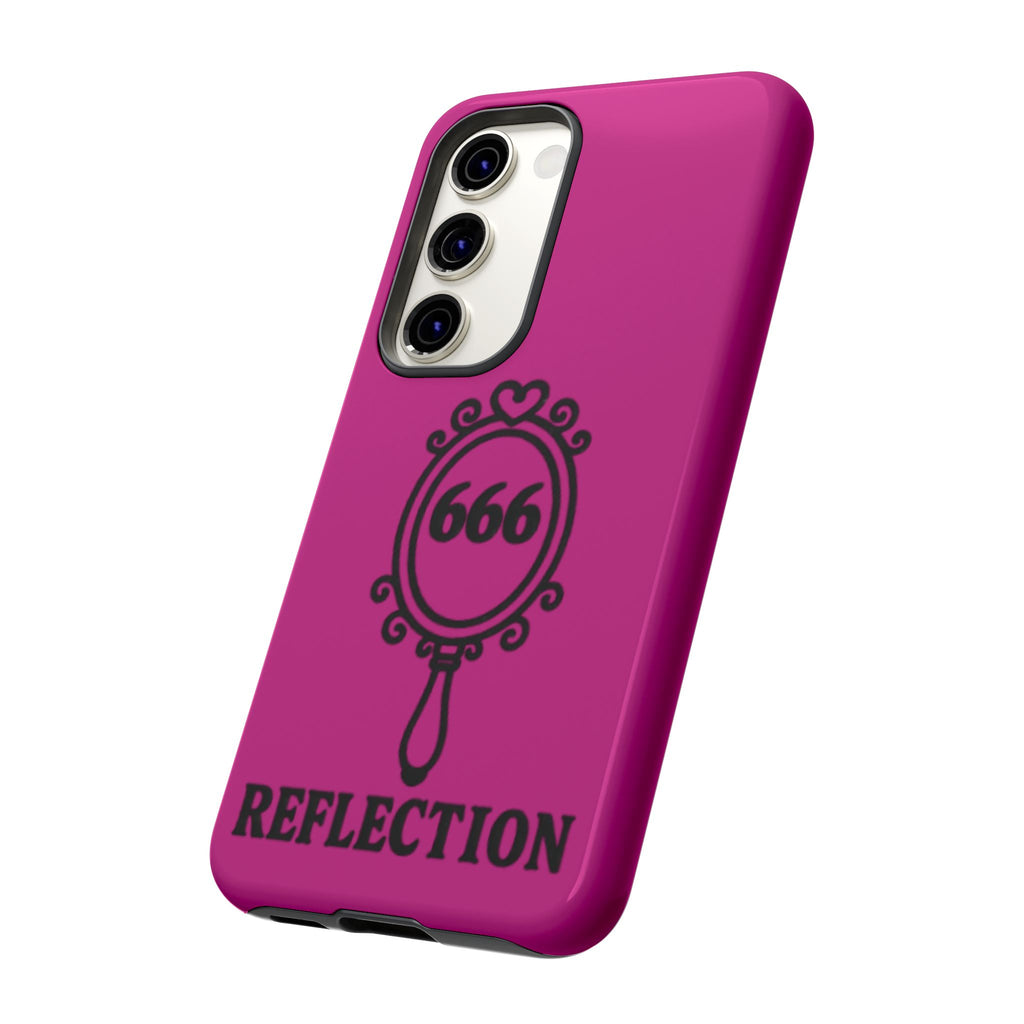Black & Pink 666 Reflection Phone Case
