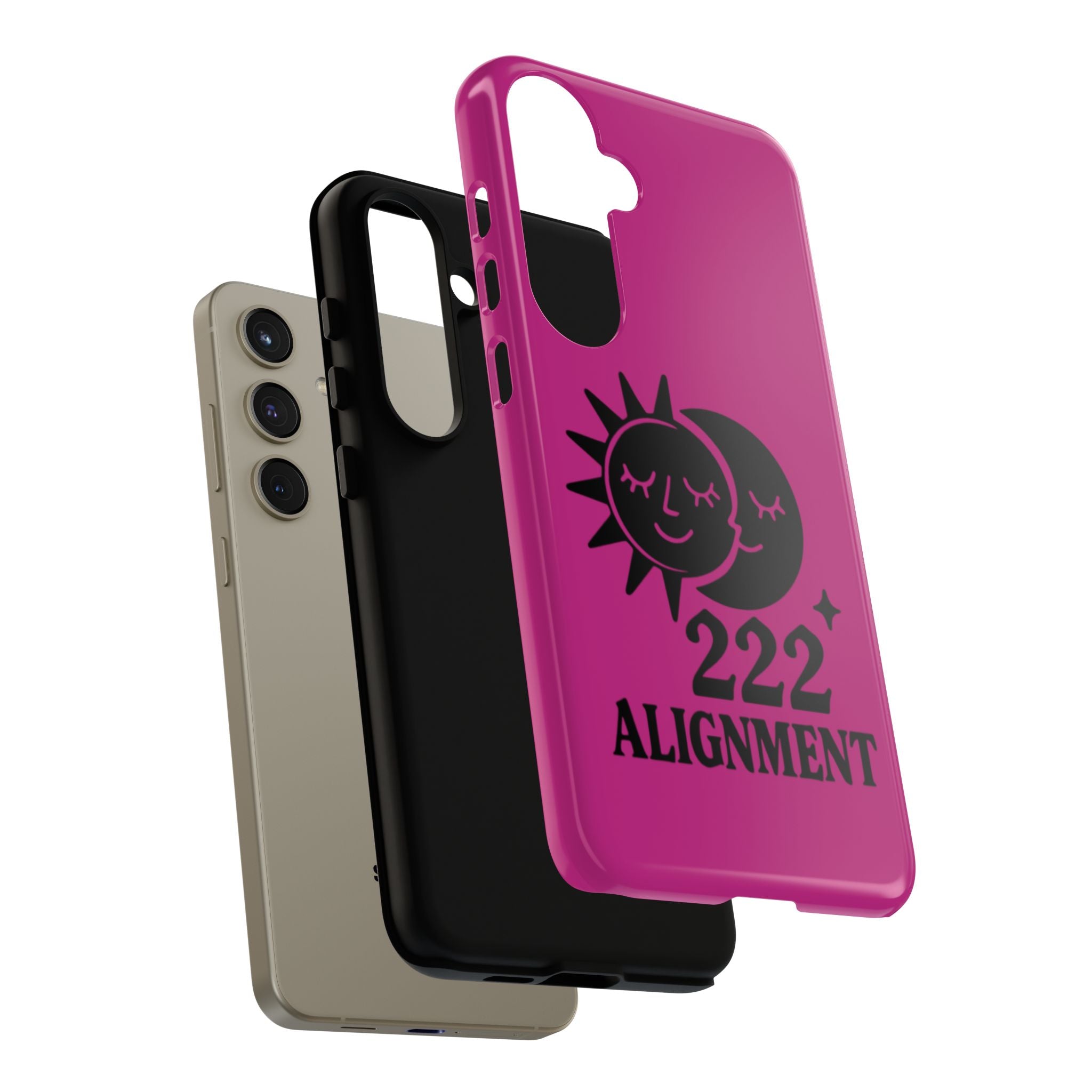 Black & Pink 222 Alignment Phone Case