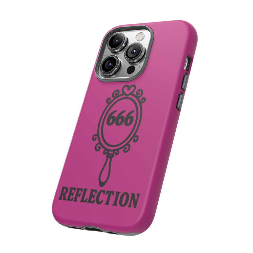 Black & Pink 666 Reflection Phone Case