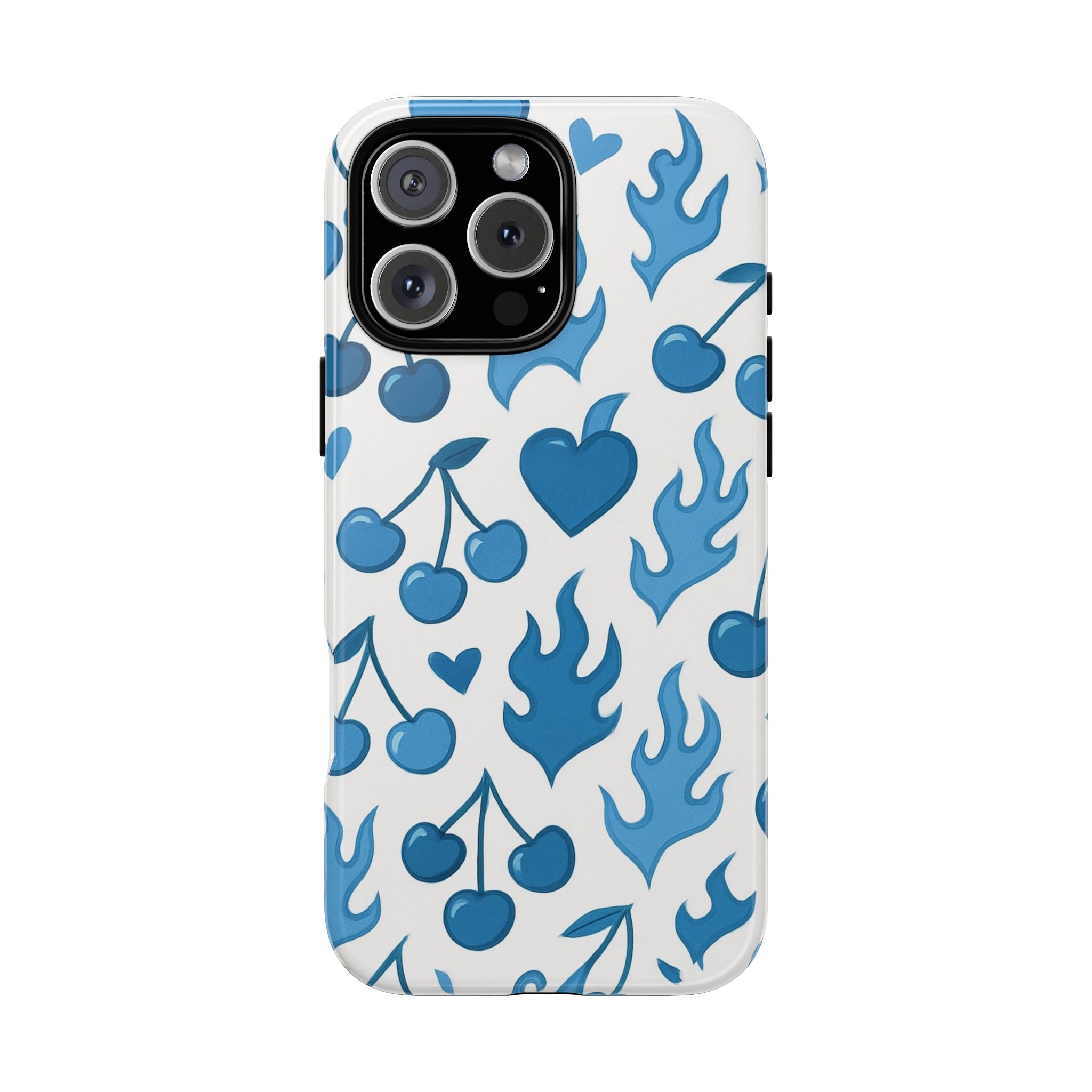 Blue Flaming Heart Phone Case