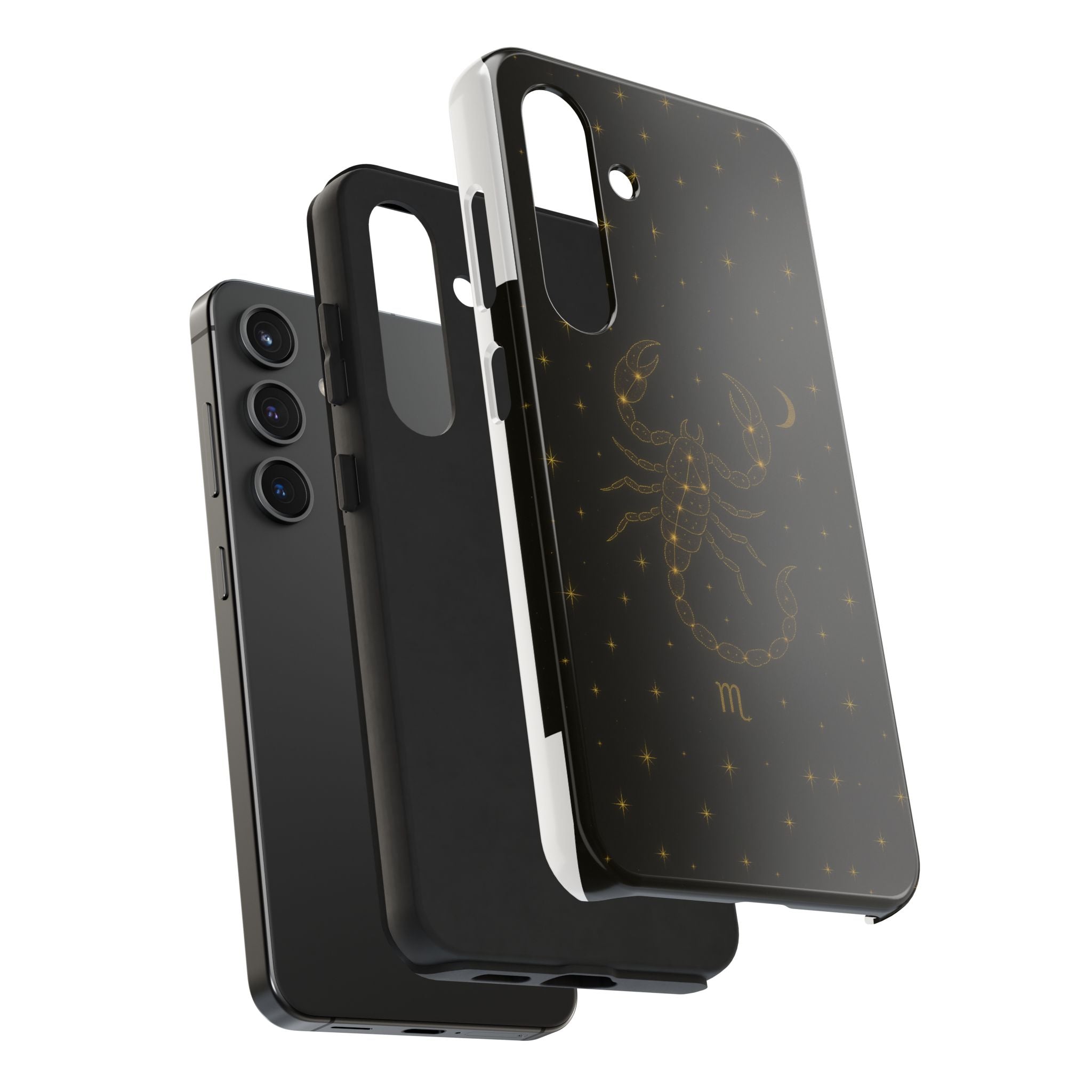 Scorpio Constellation Tough Phone Case — Black & Gold Zodiac Protection