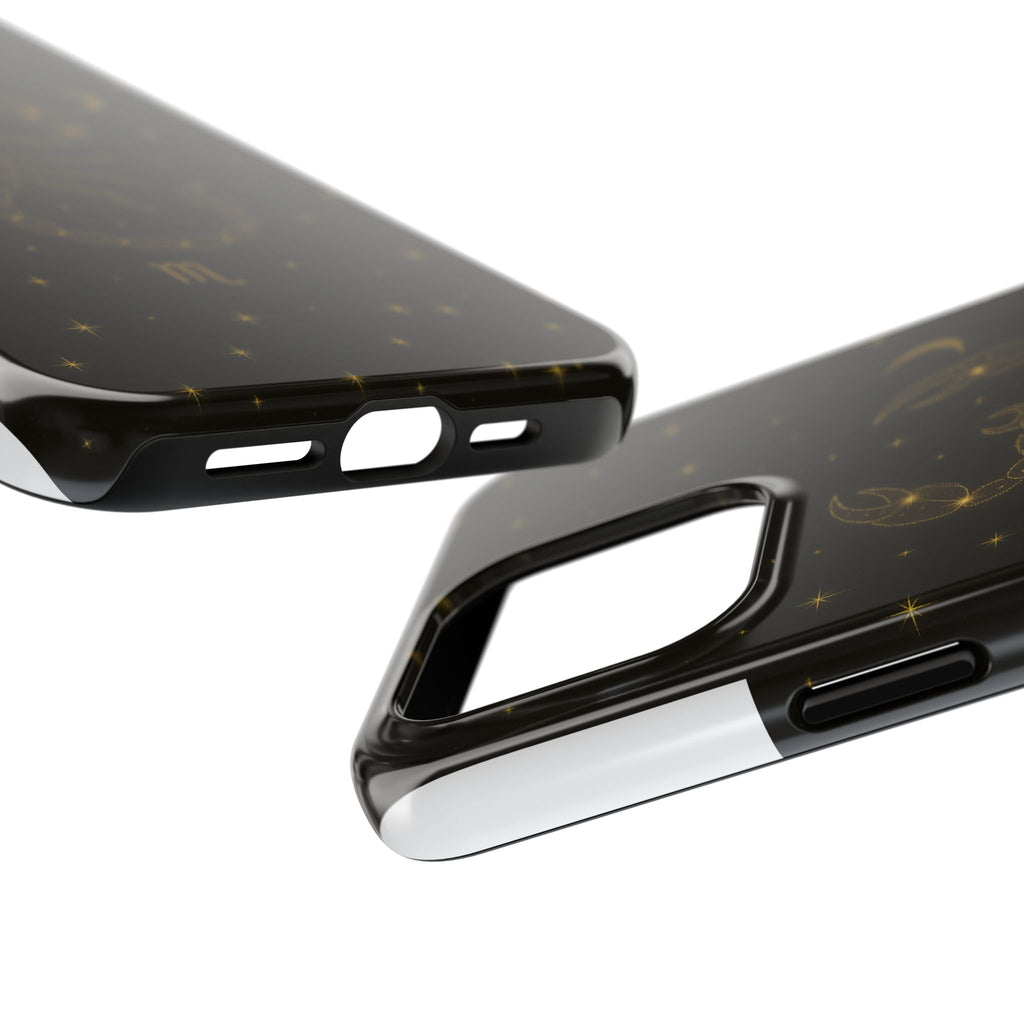 Scorpio Constellation Tough Phone Case — Black & Gold Zodiac Protection