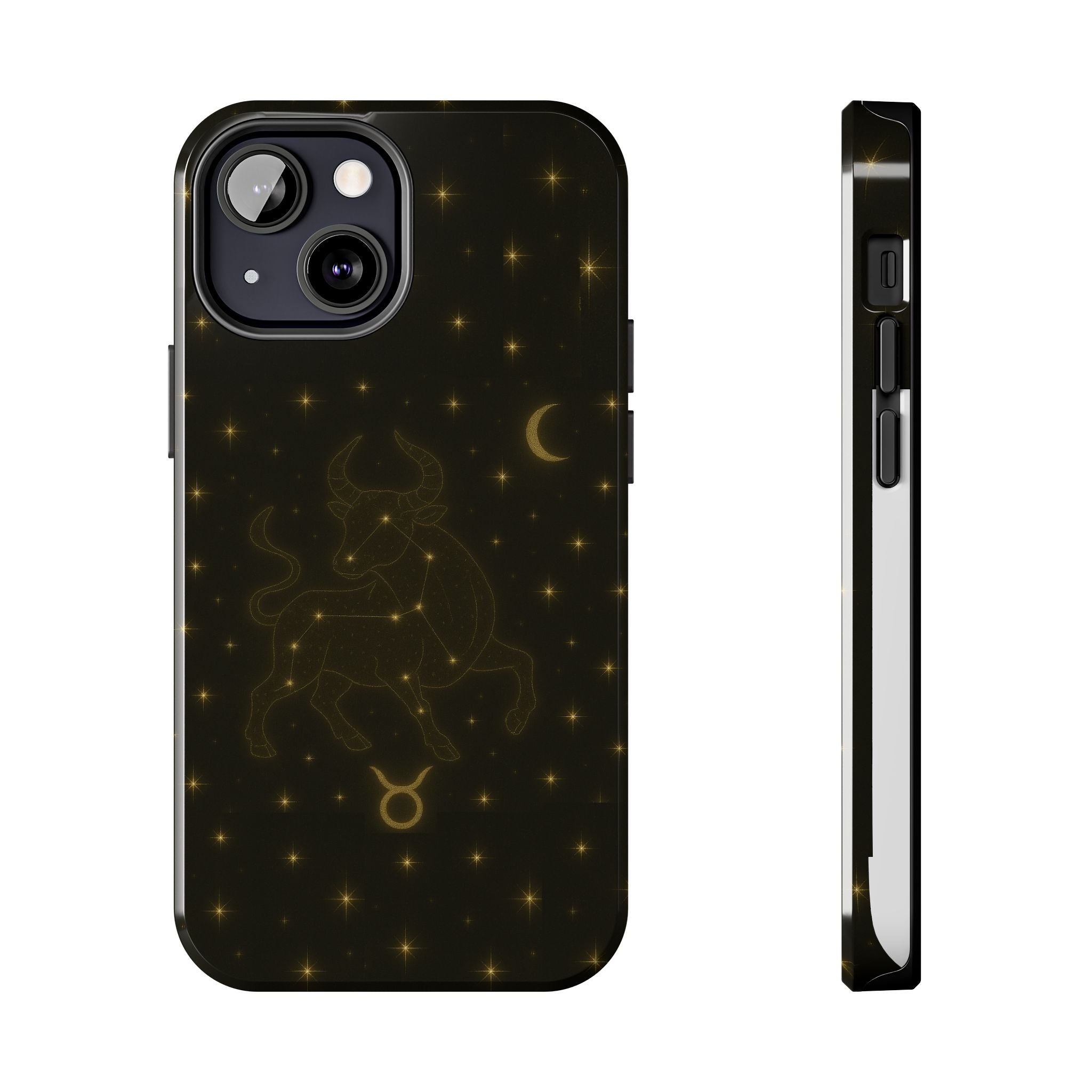 Taurus Constellation Tough Phone Case — Gold Zodiac Bull Phone Case