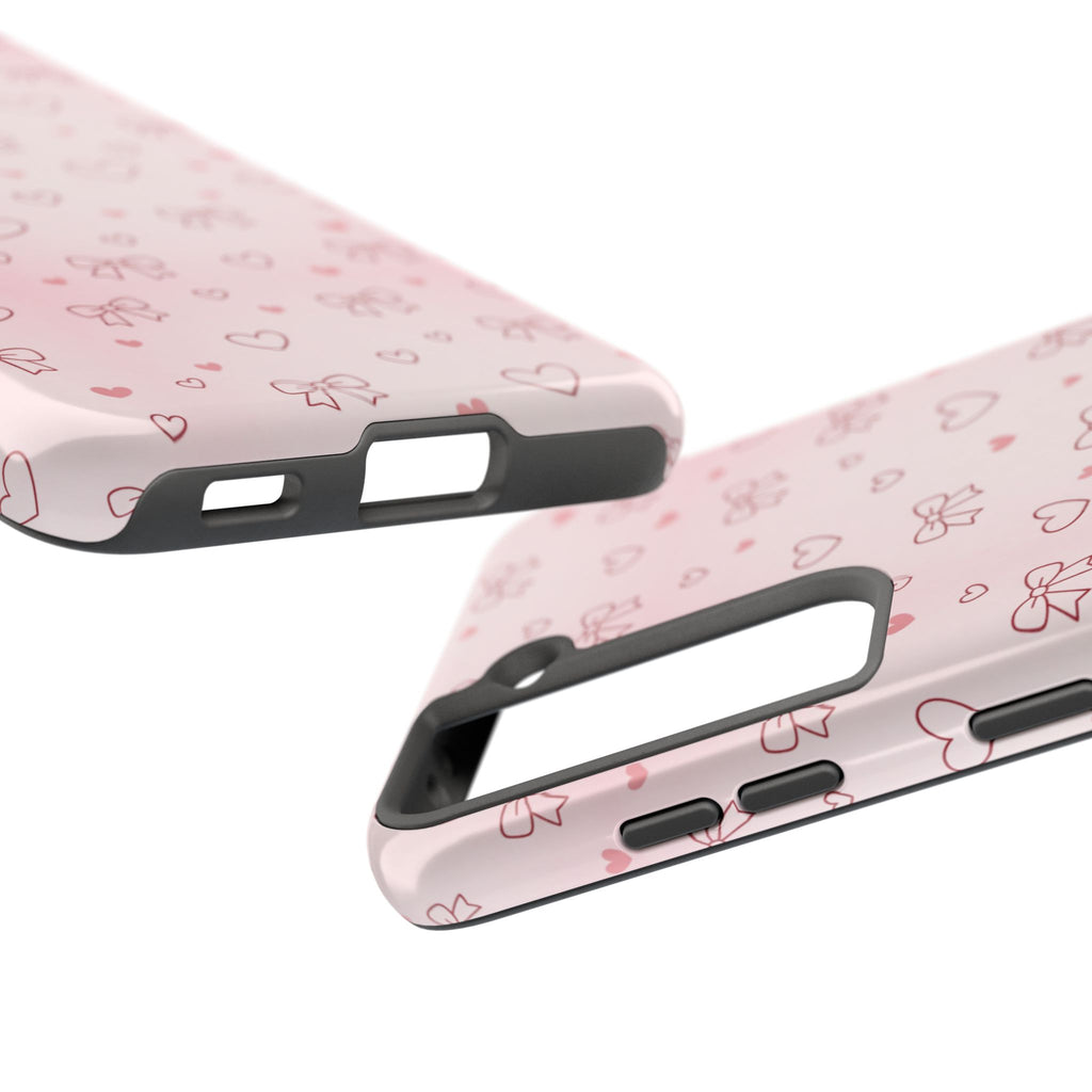 Pink Hearts & Bows Phone Case