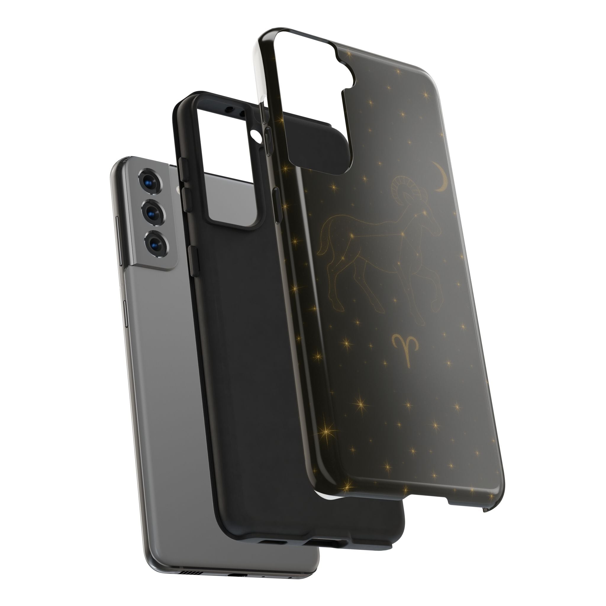 Aries Constellation Tough Phone Case — Zodiac Ram Star Map Design