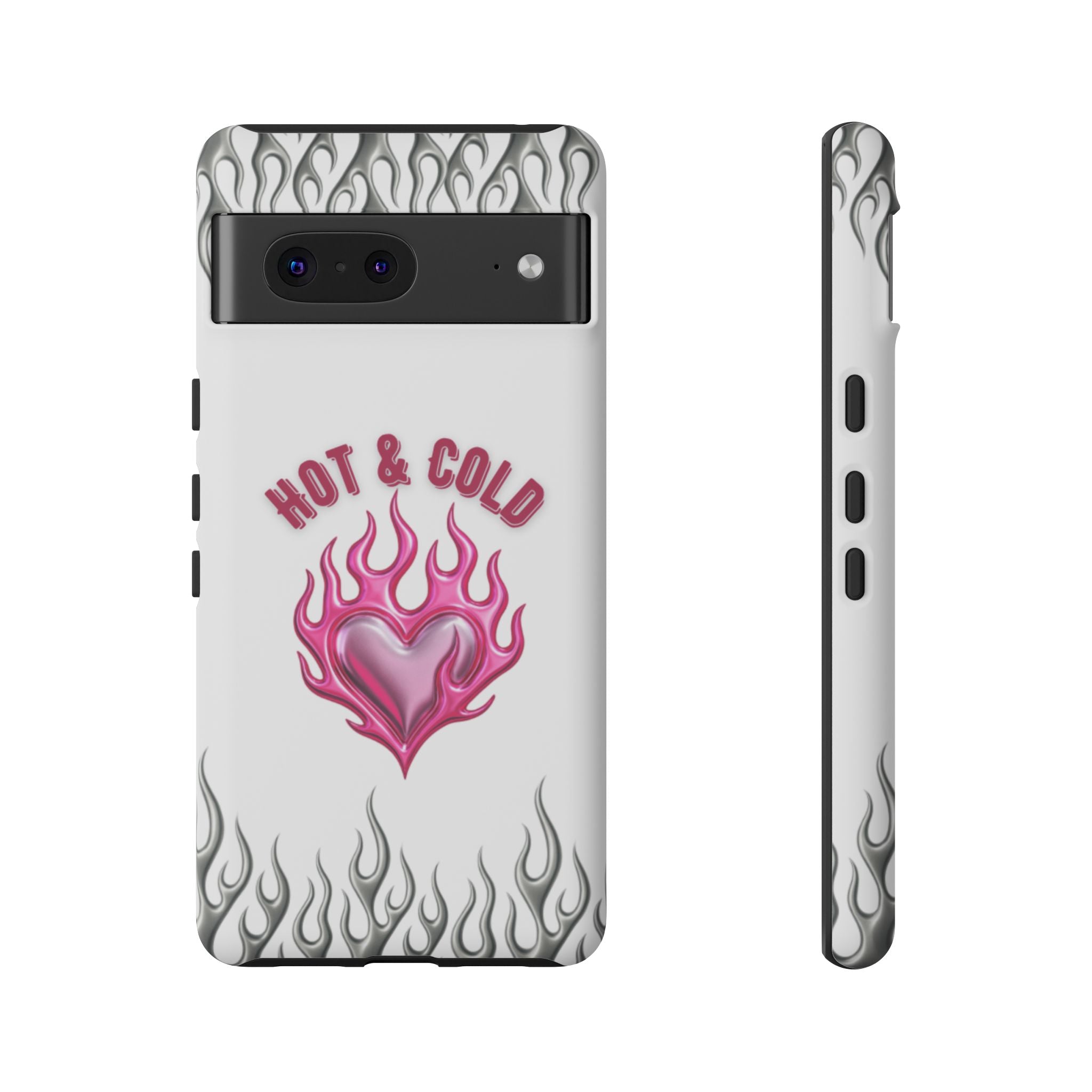 Hot & Cold Pink Flame Tough Phone Case