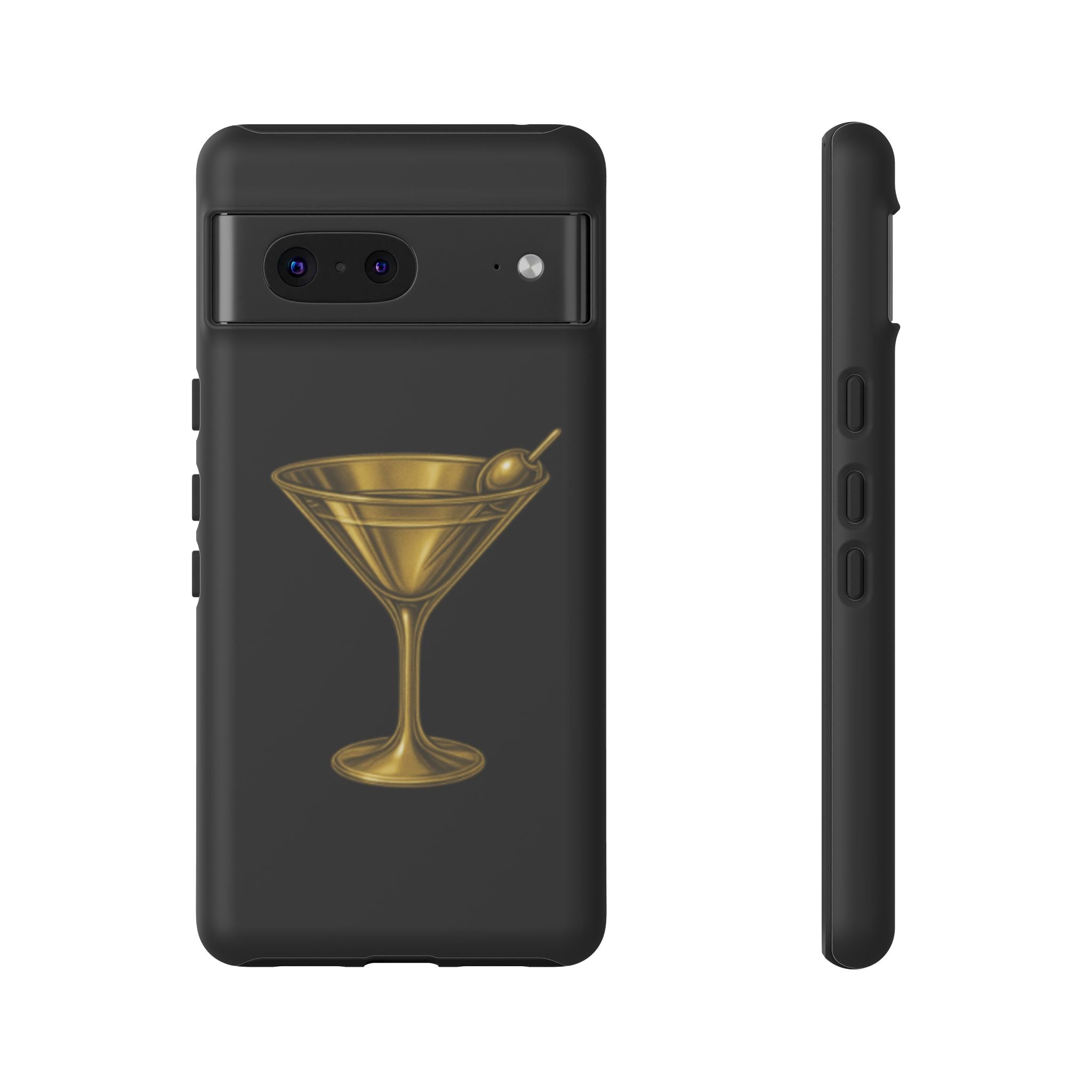 Gold Martini Tough Case Black