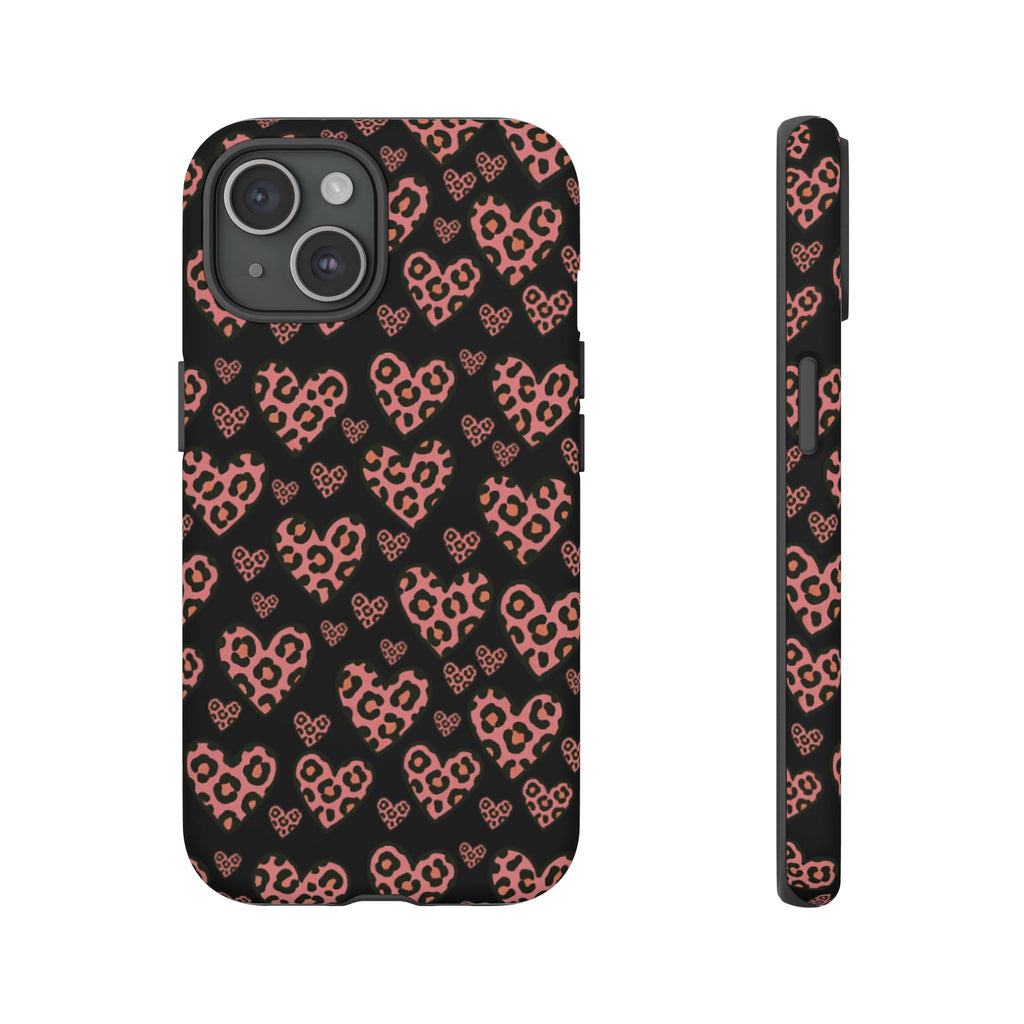 Leopard Heart Phone Case