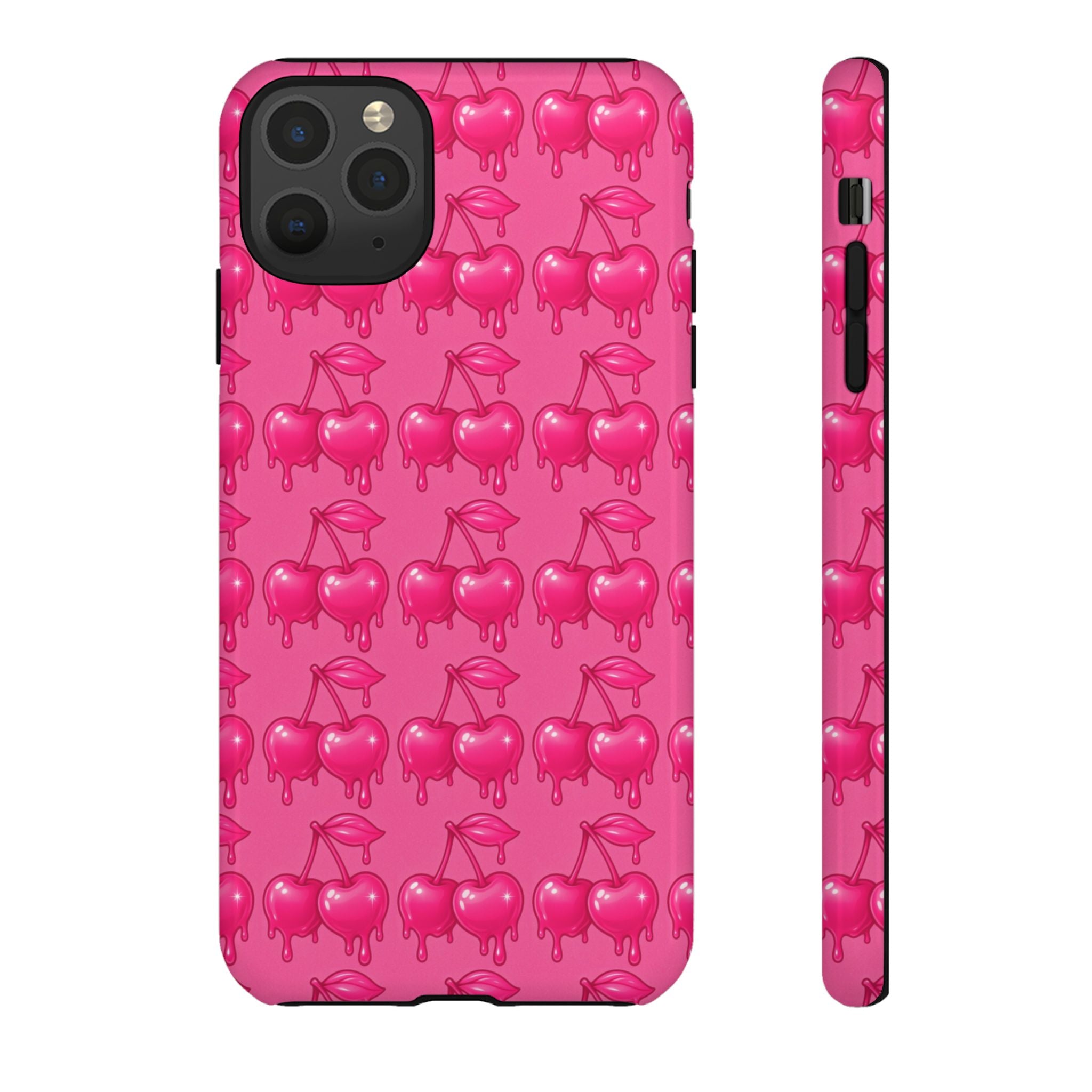 Pink Dripping Cherry Tough Phone Case