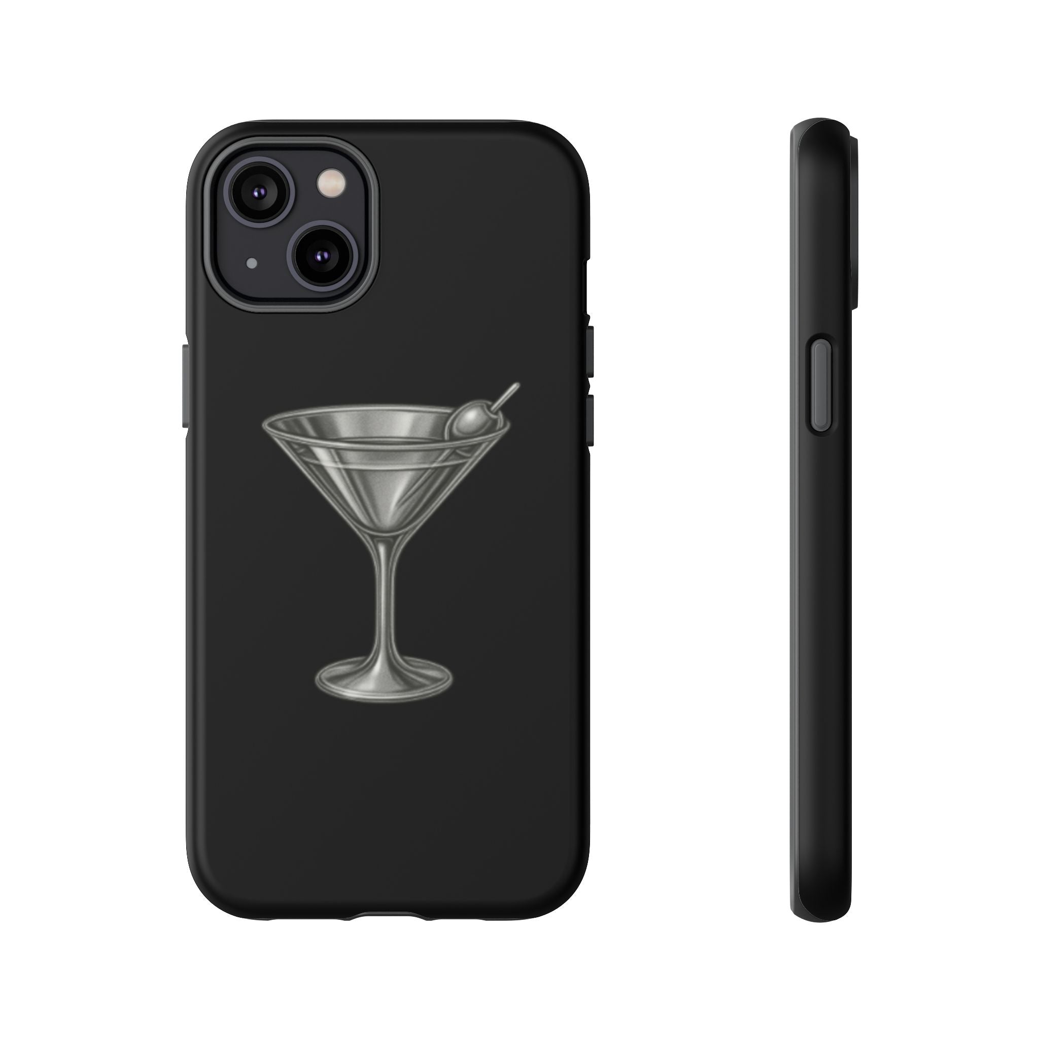 Silver Martini Tough Case Black