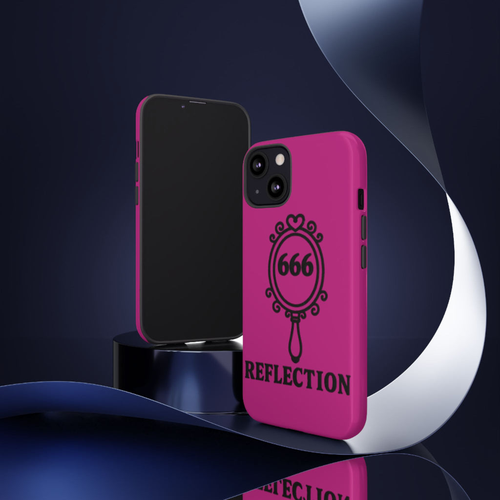 Black & Pink 666 Reflection Phone Case