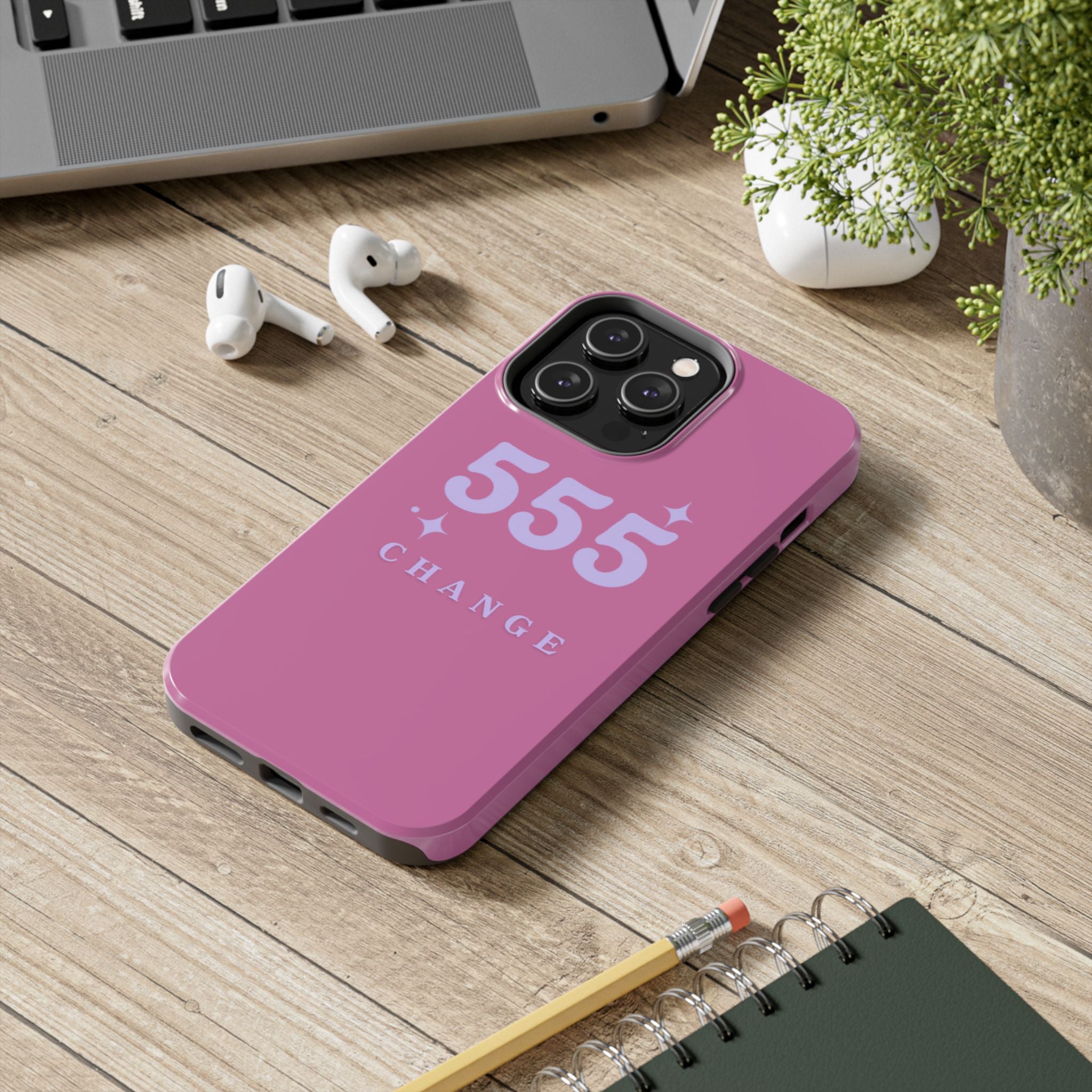 Pink & Purple 555 Change Phone Case