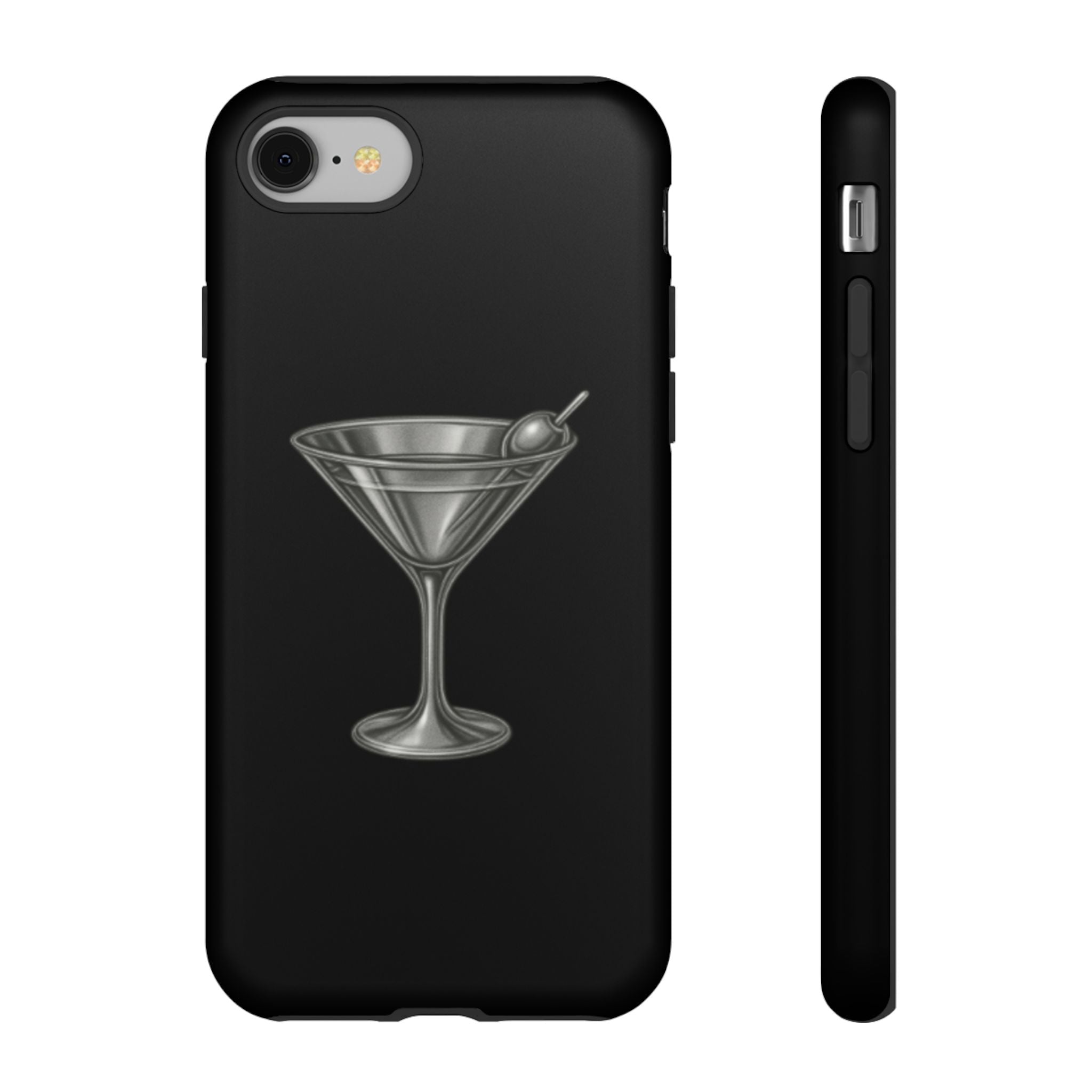Silver Martini Tough Case Black