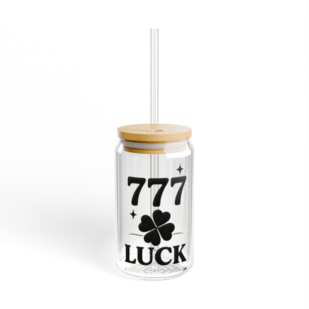Black Sipper Glass Luck 777