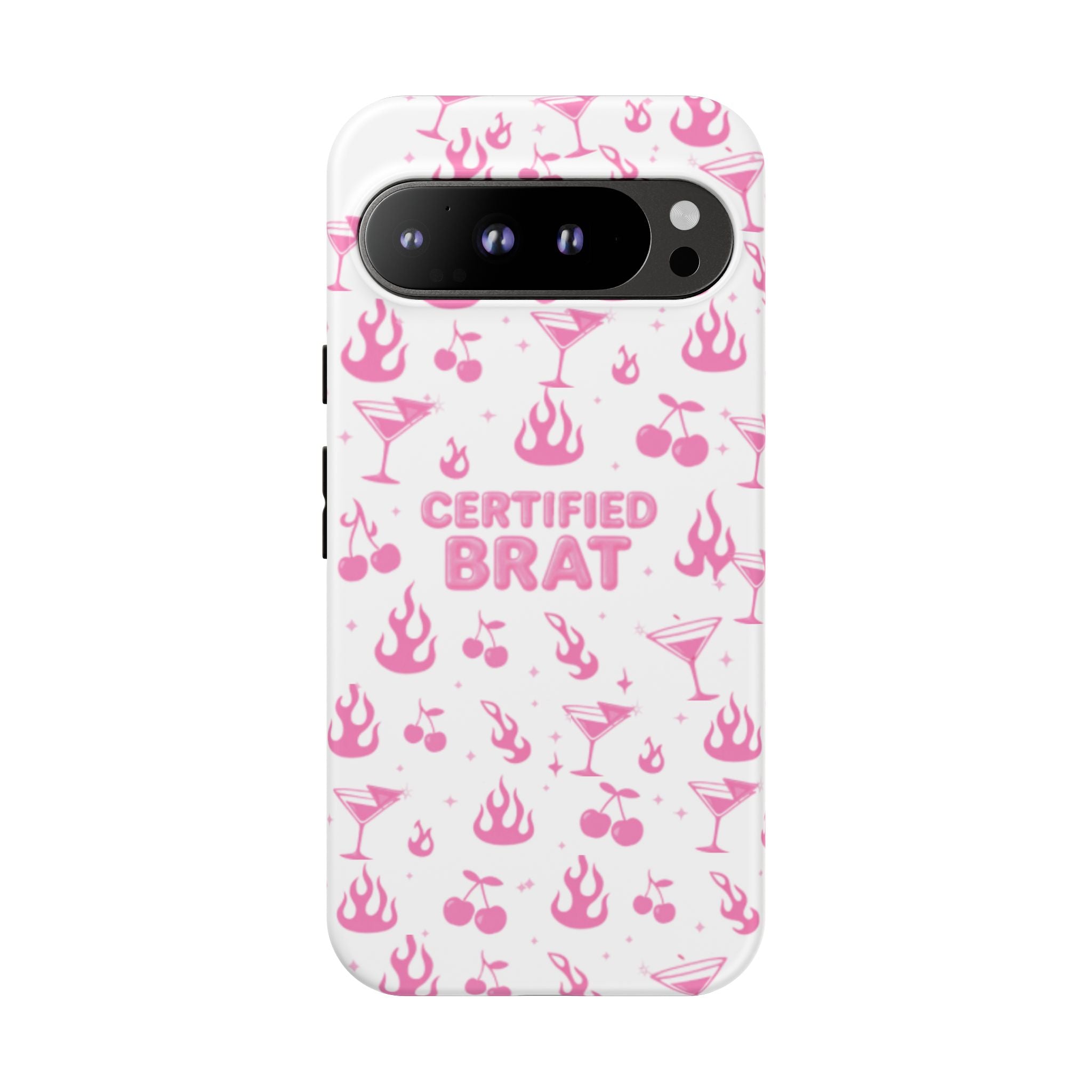 Certified Brat Pink Pattern Phone Case