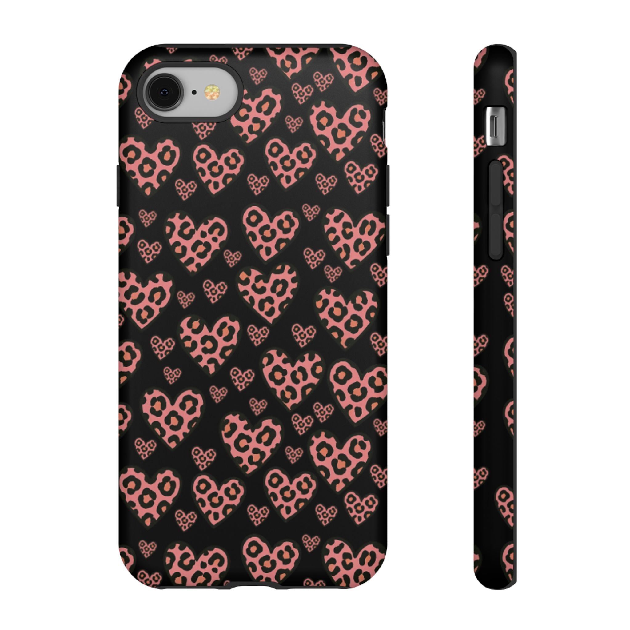 Leopard Heart Phone Case