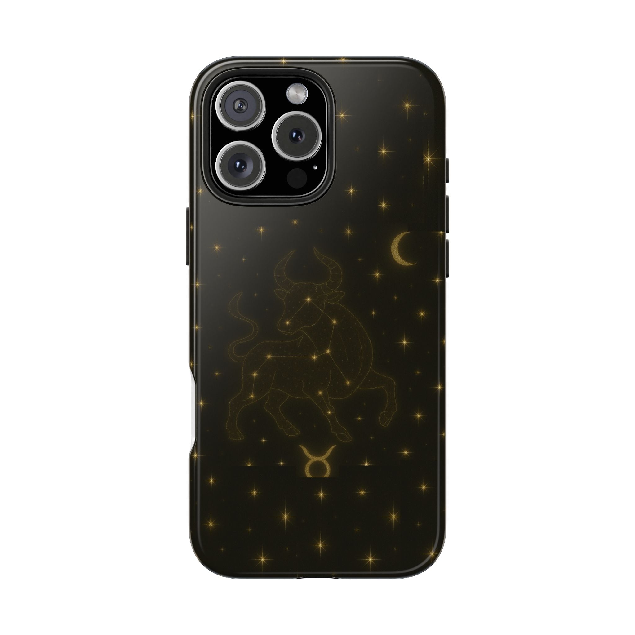 Taurus Constellation Tough Phone Case — Gold Zodiac Bull Phone Case