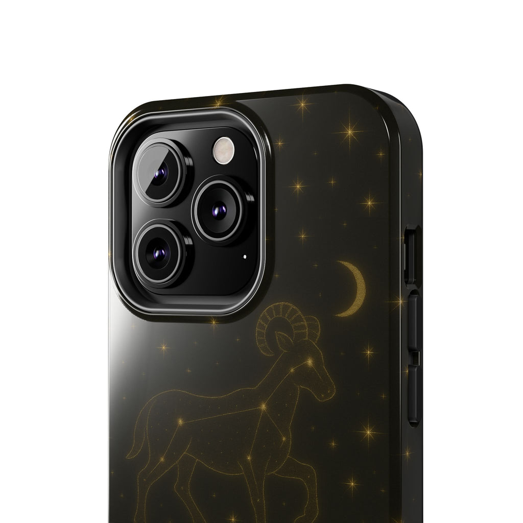 Aries Constellation Tough Phone Case — Zodiac Ram Star Map Design
