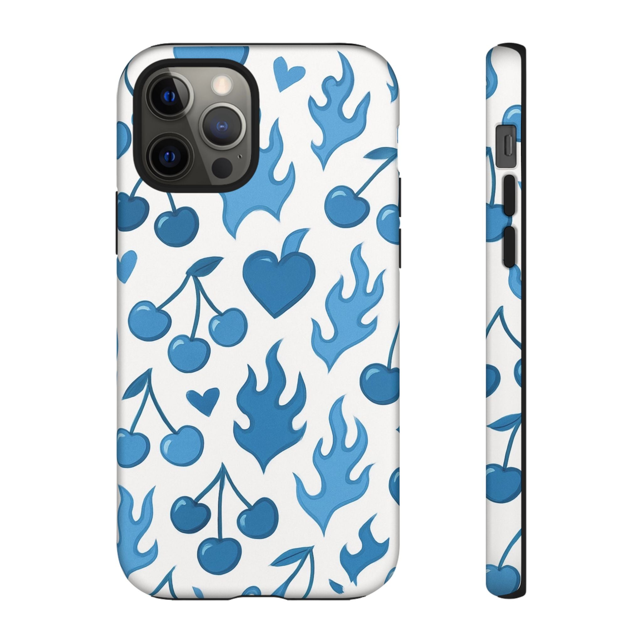 Blue Flaming Heart Phone Case