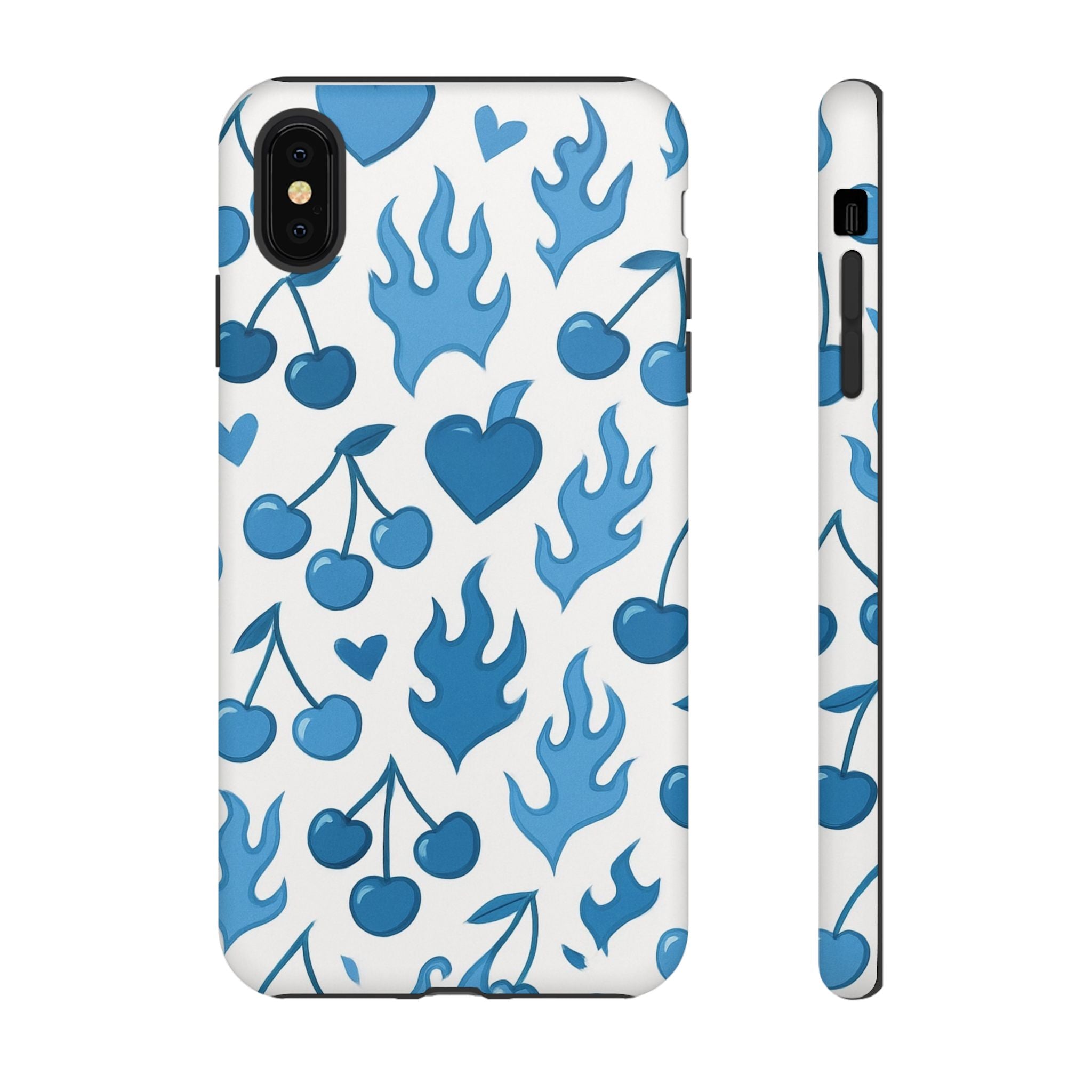 Blue Flaming Heart Phone Case