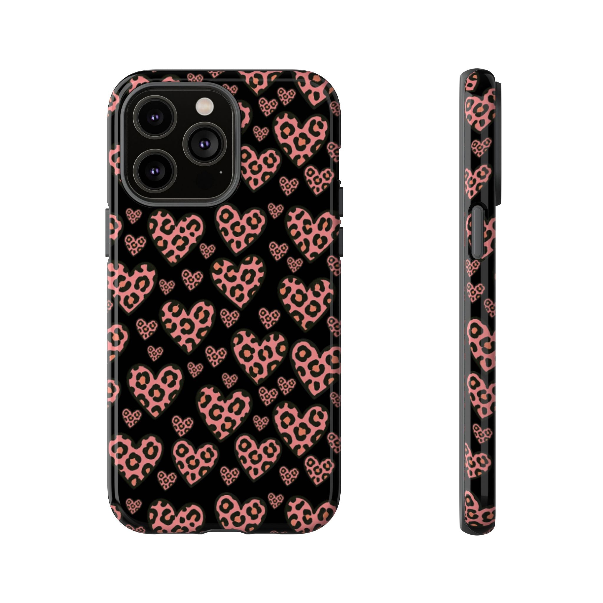 Leopard Heart Phone Case