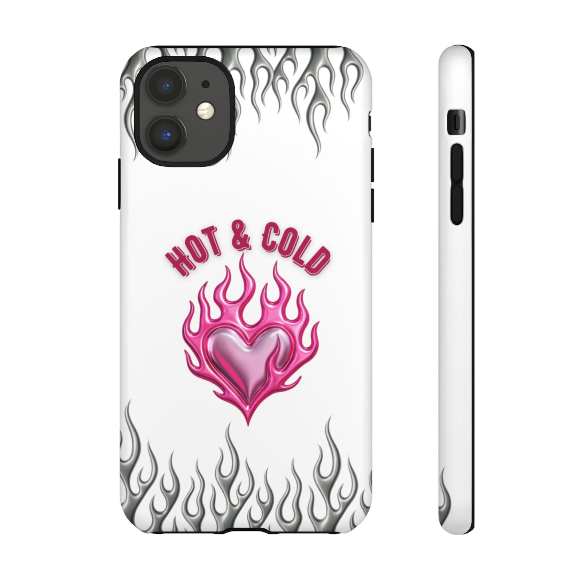 Hot & Cold Pink Flame Tough Phone Case