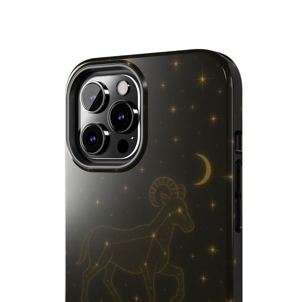 Aries Constellation Tough Phone Case — Zodiac Ram Star Map Design