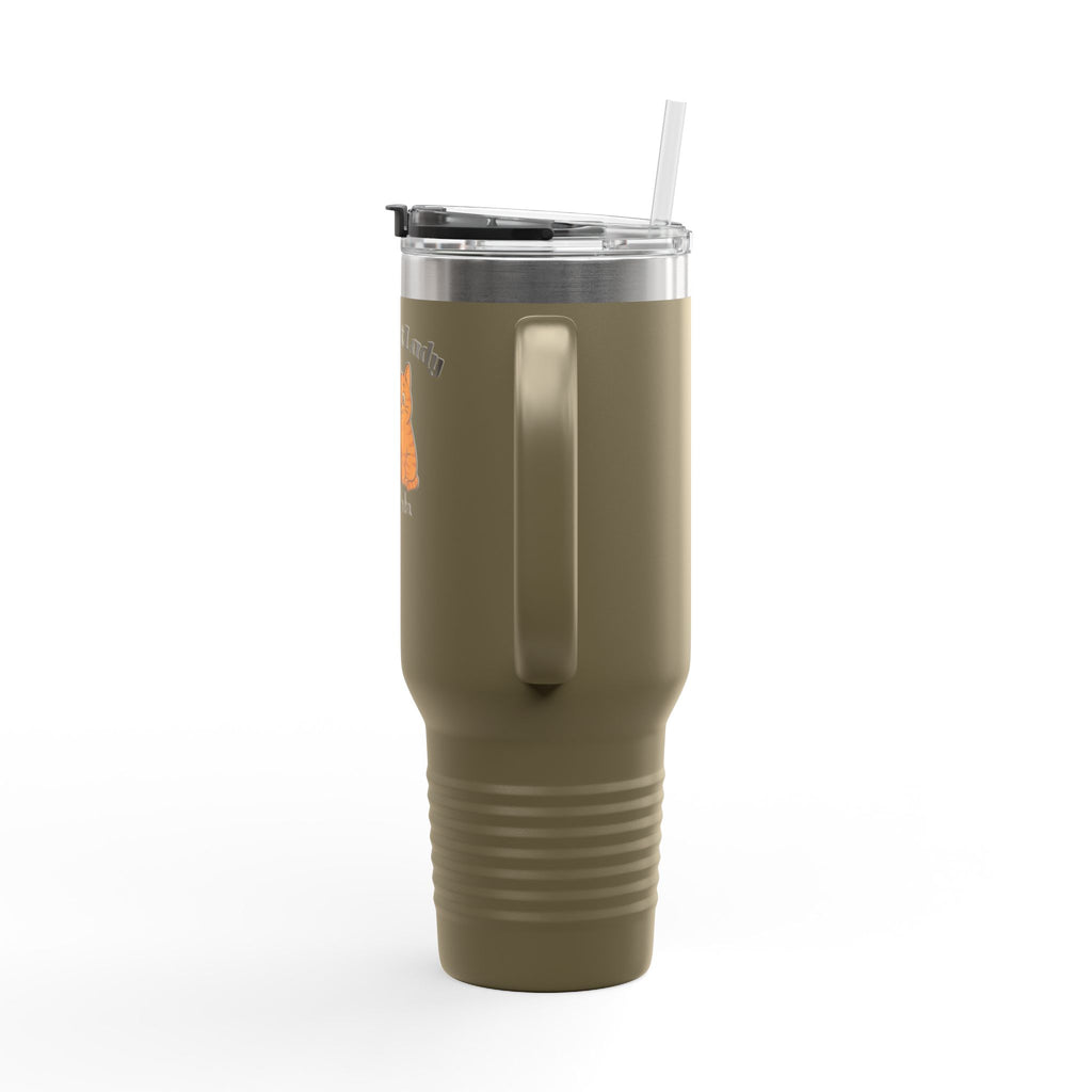 40oz Insulated Travel Mug — “Crazy Cat Lady” Personalized Pet Design
