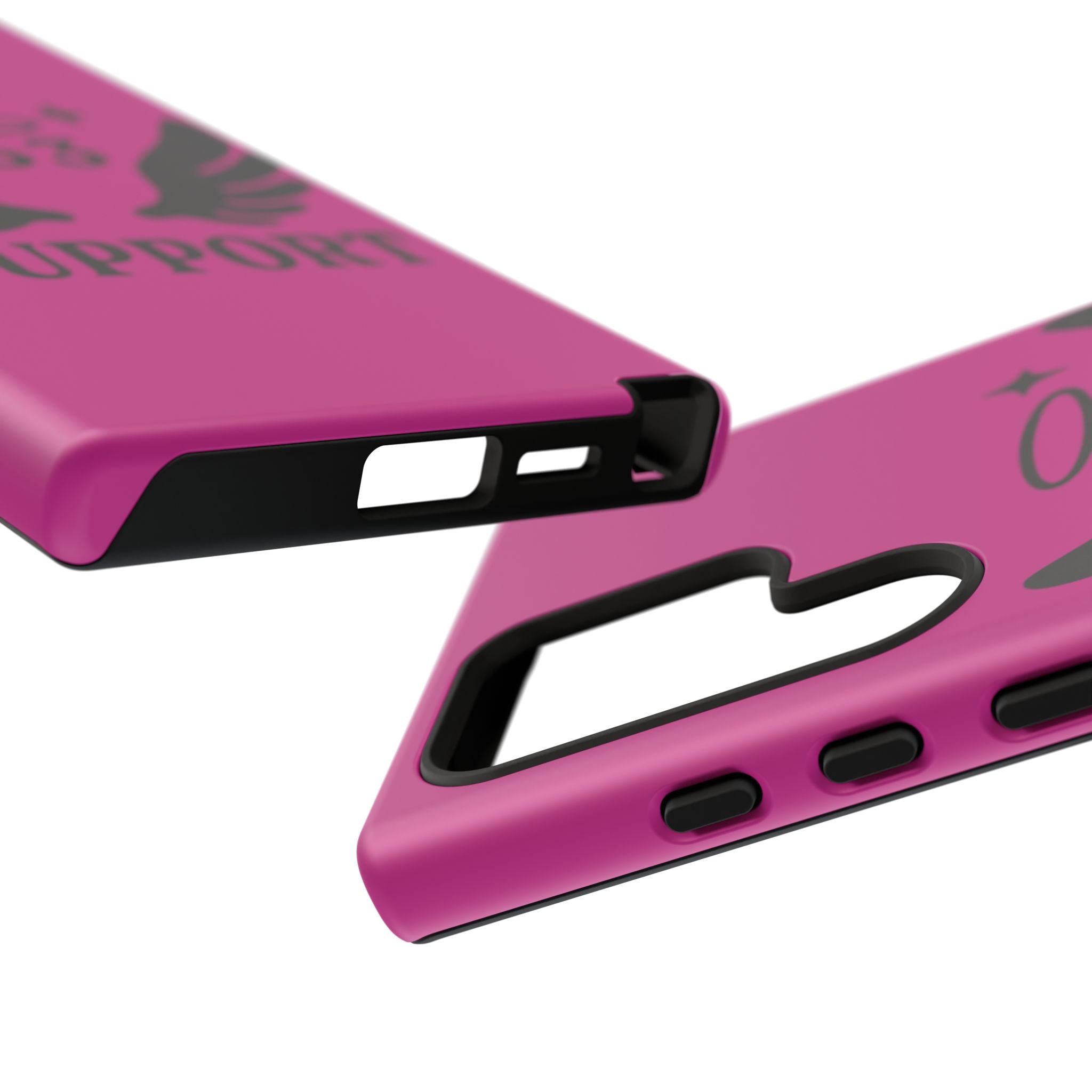Black & Pink 333 Support Phone Case