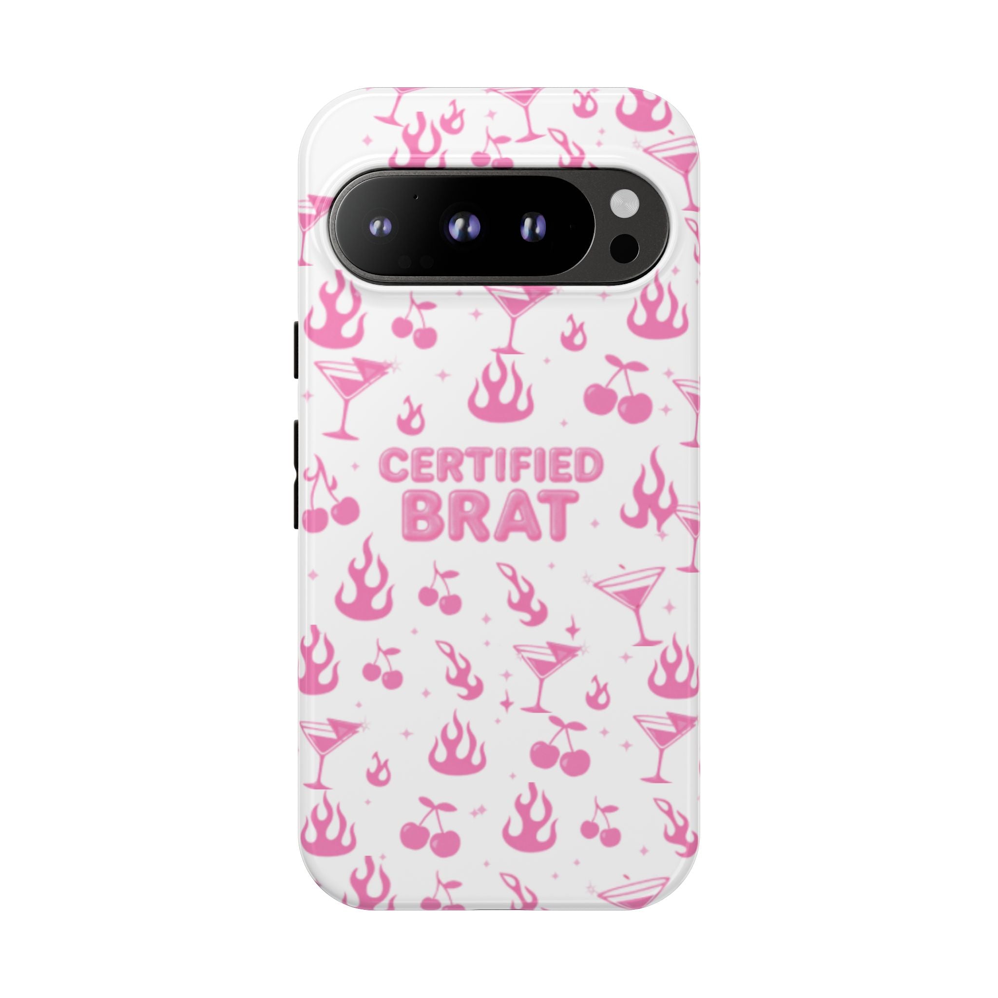 Certified Brat Pink Pattern Phone Case