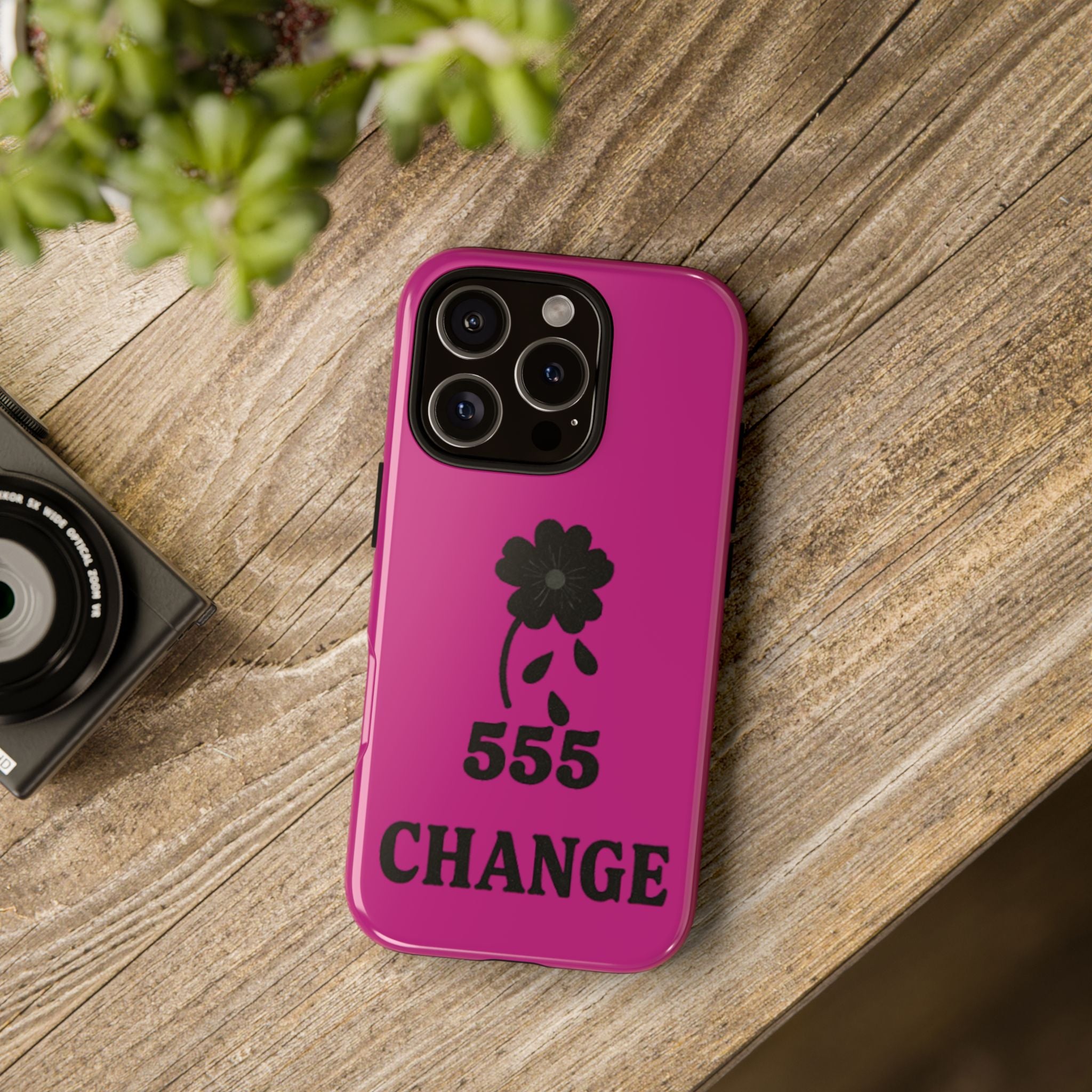 Black & Pink 555 Change Phone Case